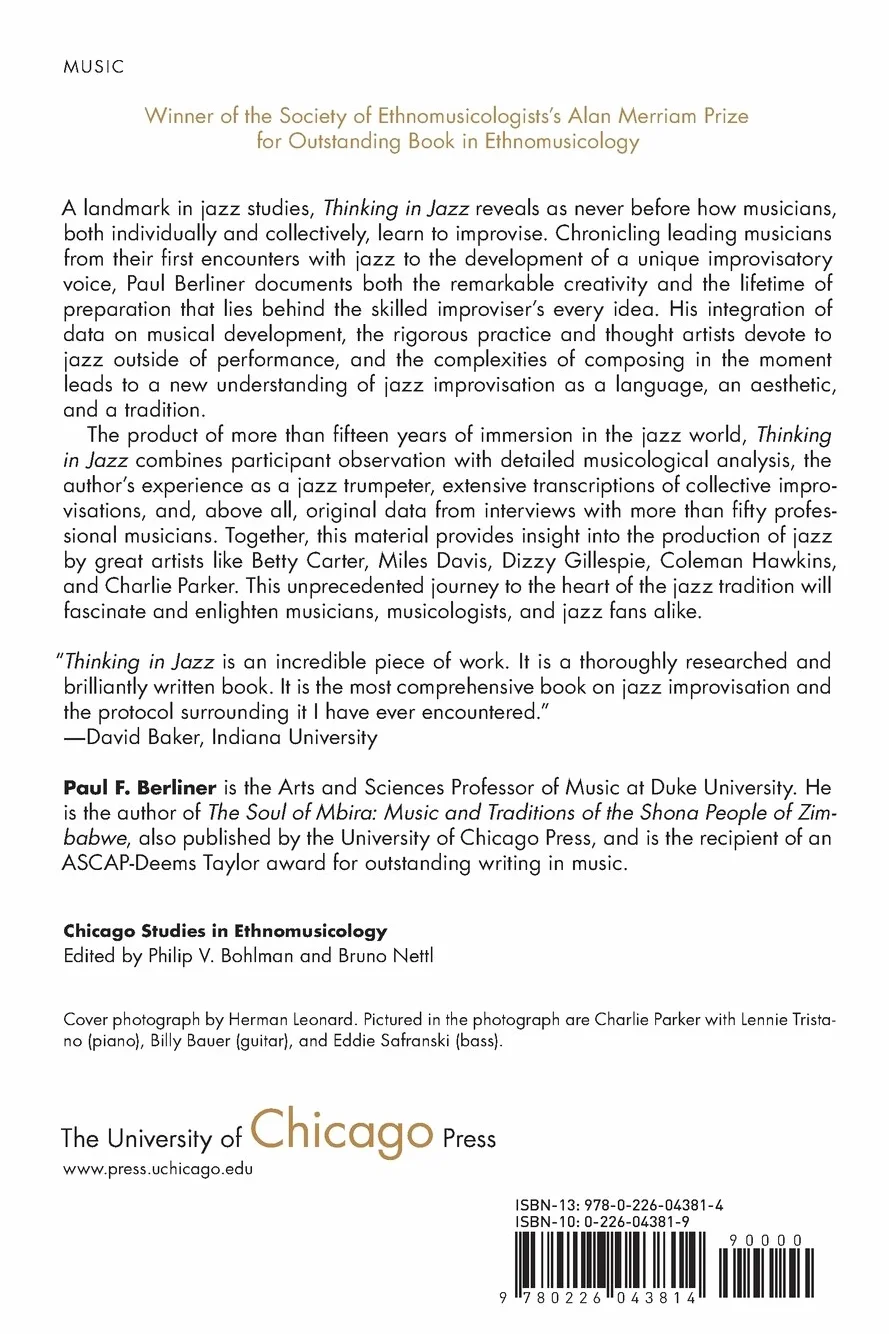 Thinking in Jazz: The Infinite Art of Improvisation