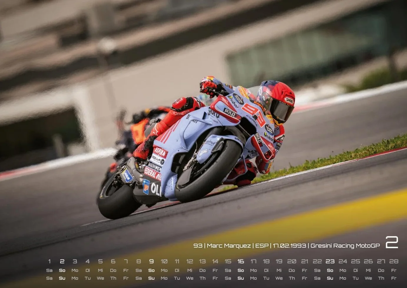 Motorrad Grand Prix 2025 - Kalender | MotoGP DIN A2: Der Wandkalender für alle Zweirad-Verrückten und Fans der MotoGP für das Jahr 2025 im extragroßen Format DIN A2 (ca. 60 x 42 cm)!