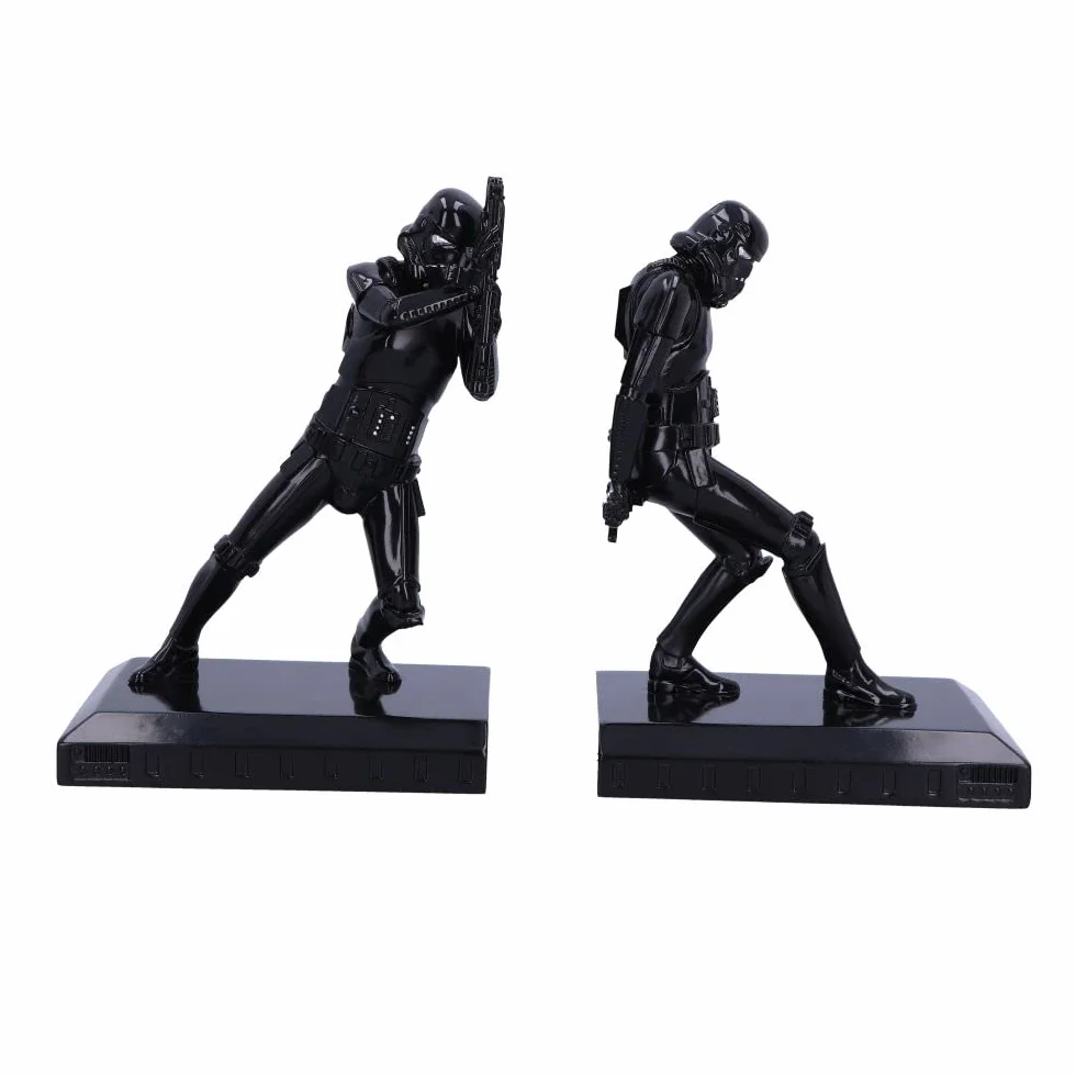 NEMESIS NOW Oficjalnie licencjonowane podpórki do książek Stormtrooper Shadow, czarne, 26,5 cm