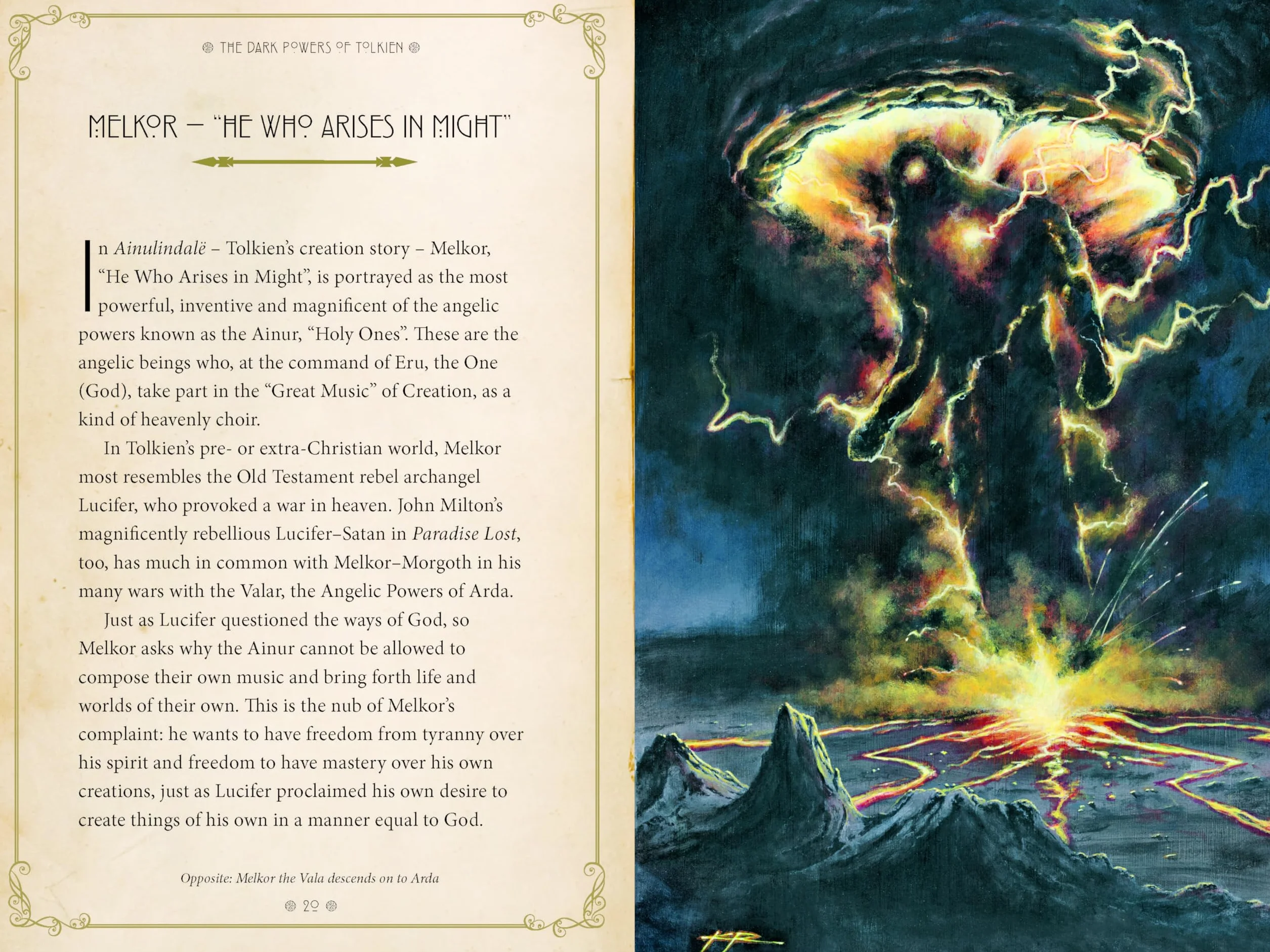 The Dark Powers of Tolkien: An illustrated Exploration of Tolkien's Portrayal of Evil, and the Sources that Inspired his Work from Myth, Literature and History
