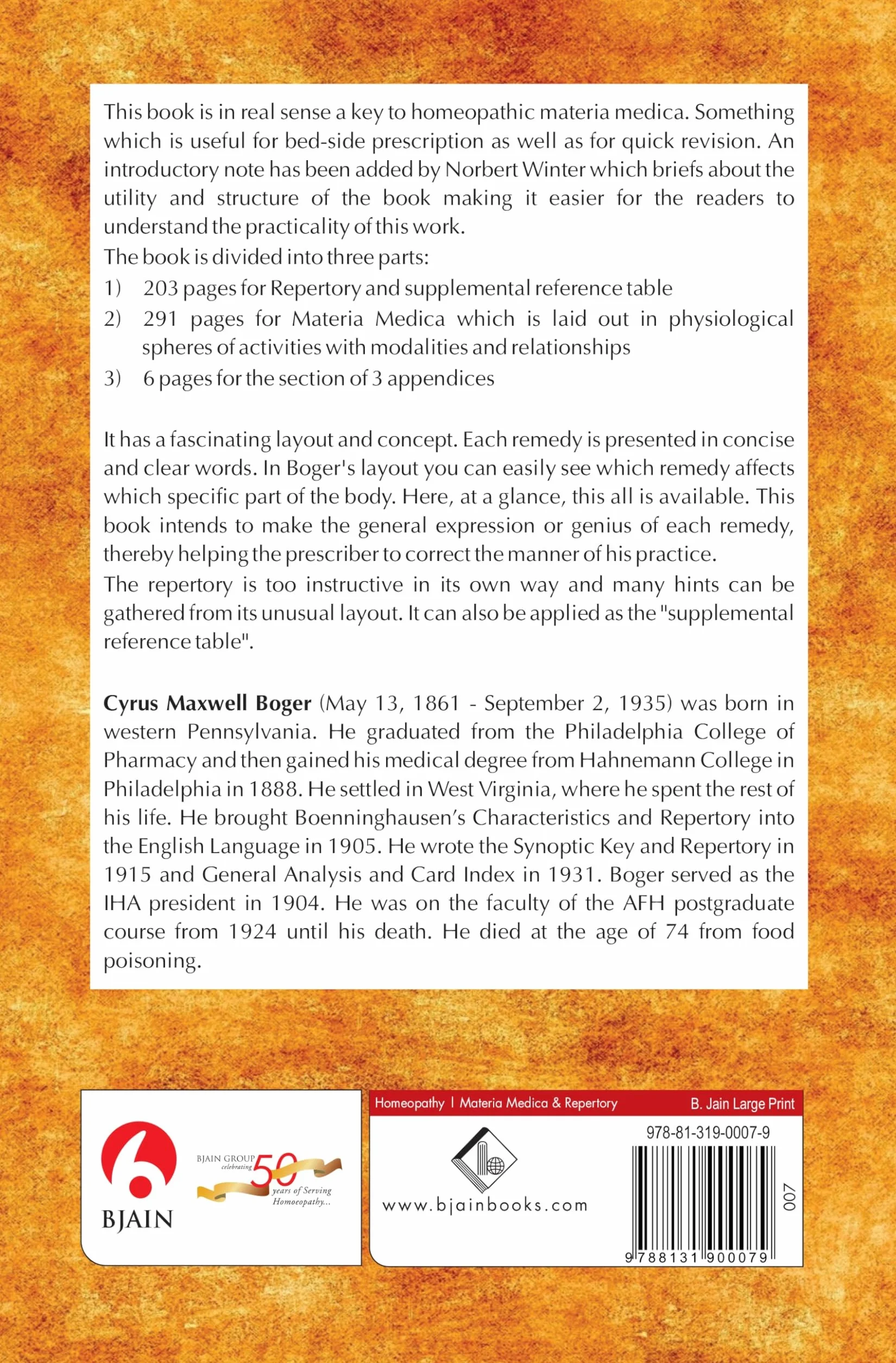 Synoptic Key of the Materia Medica: A Treatise for Homeopathic Students: Rearranged & Augmented Edition