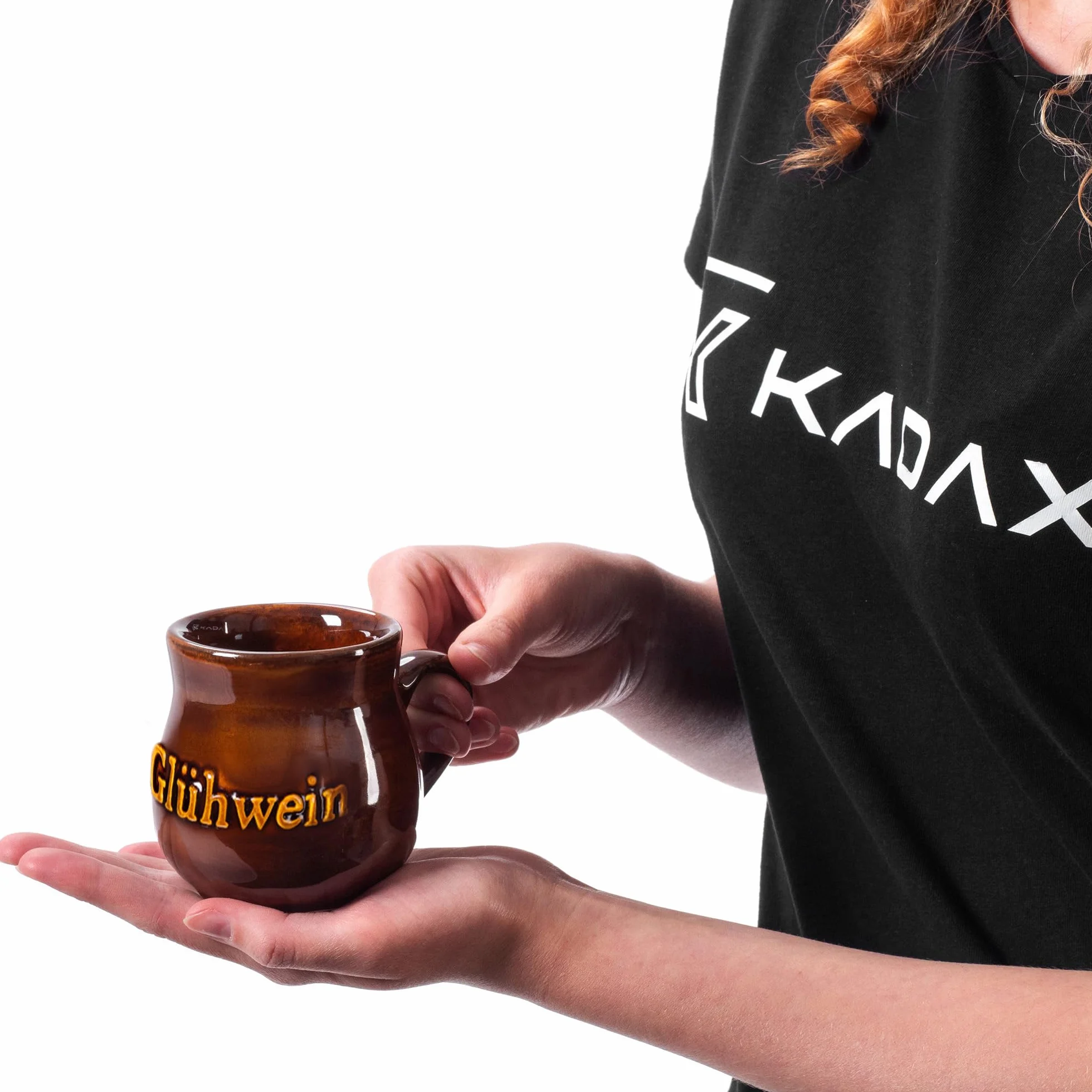 Kubek do grzanego wina z gliny 250 ml ceramiczny ręcznie wykonany