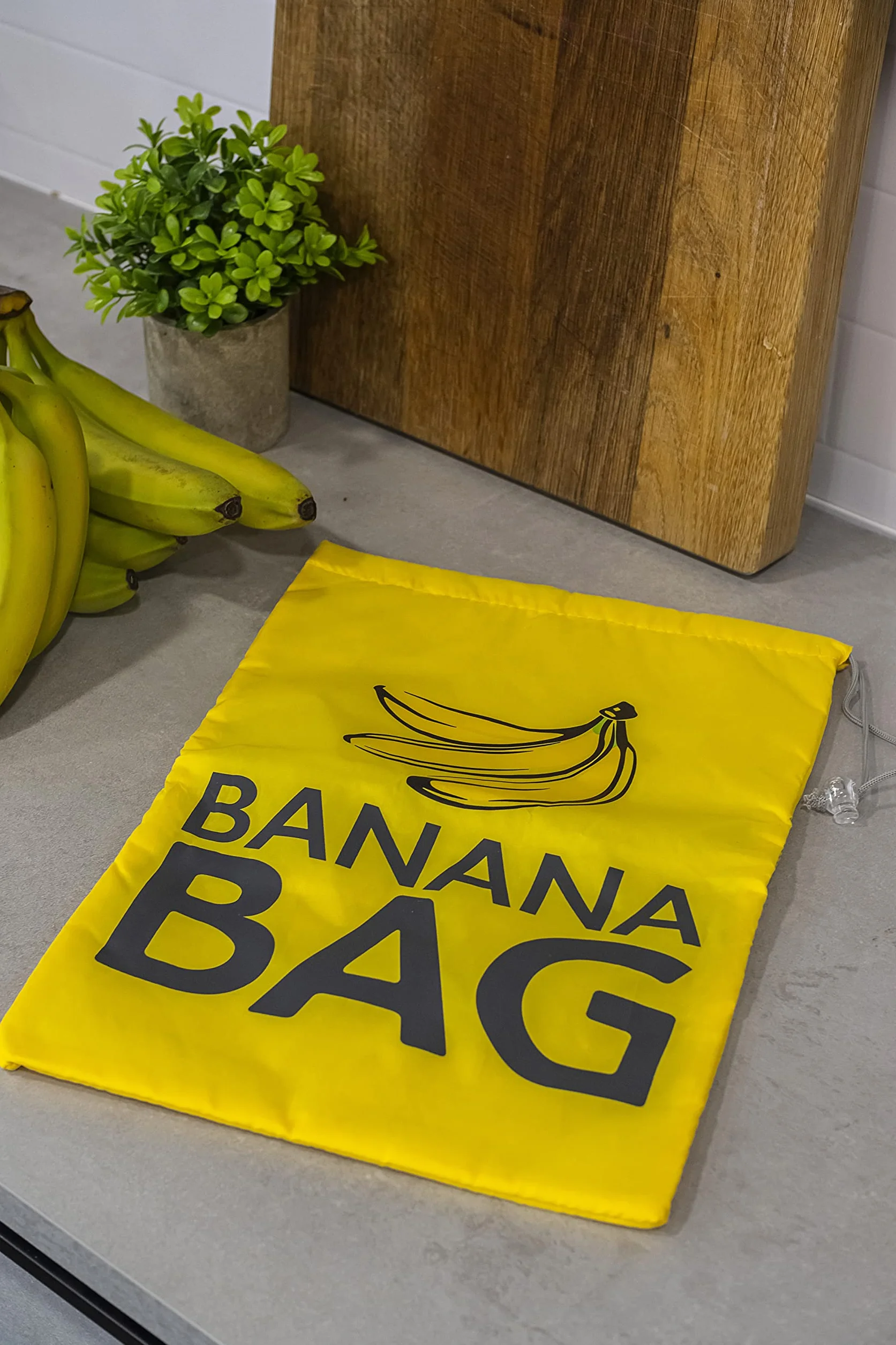 KitchenCraft Torba do Przechowywania Bananów Stay-Fresh 38 × 28 cm Żółty