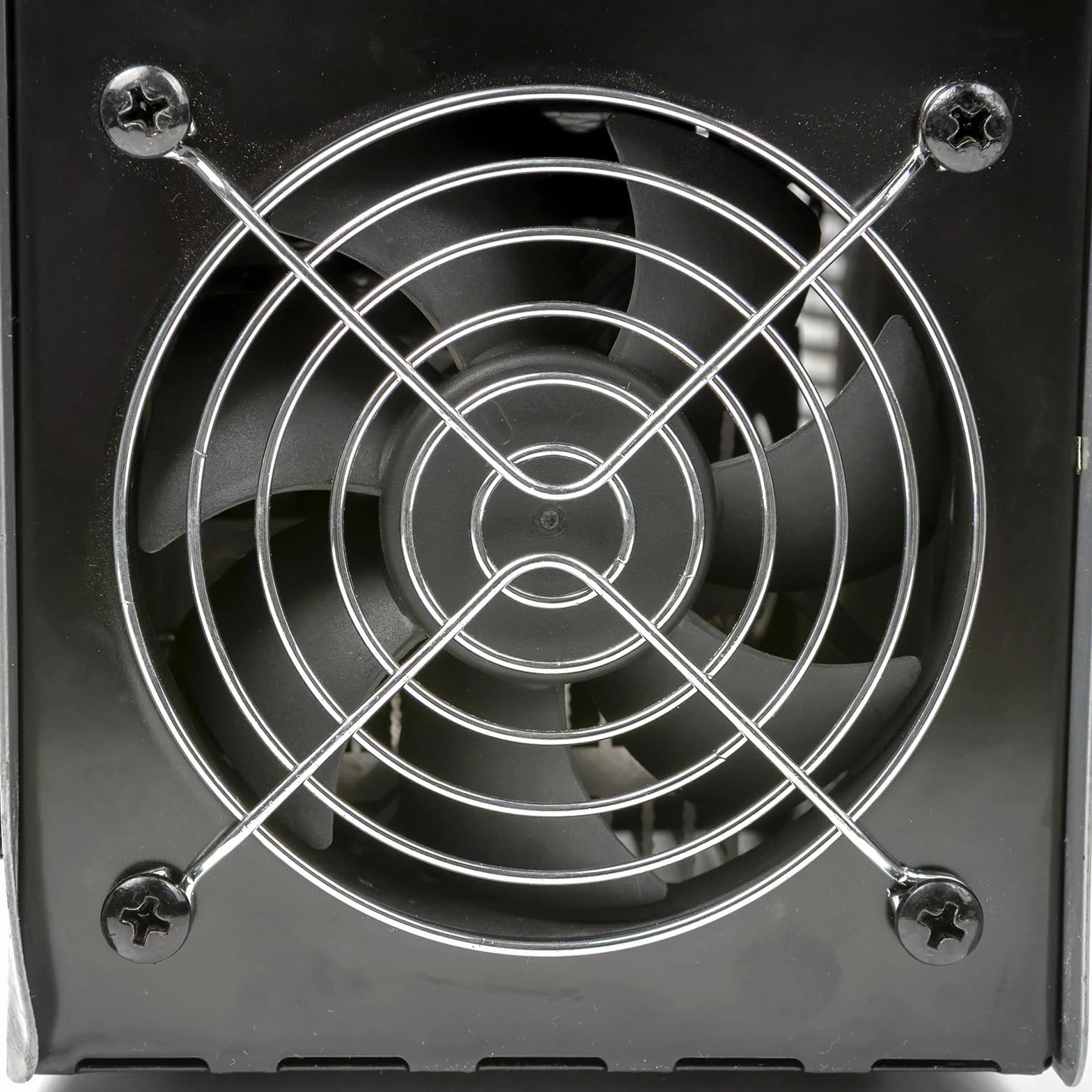 PATIKIL metalowy ochraniacz na grilla wentylatora 40 mm x 40 mm 4 sztuki czarny