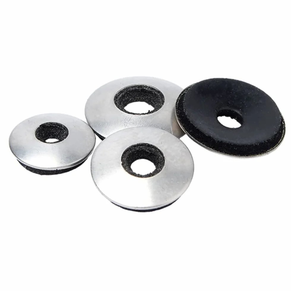 20 szt Podkładki uszczelniające 304 Stal nierdzewna Neopren EPDM Uszczelka zespolona Wodoodporne podkładki, 5,5 mm ID, 16 mm OD, 2,5 mm grubości