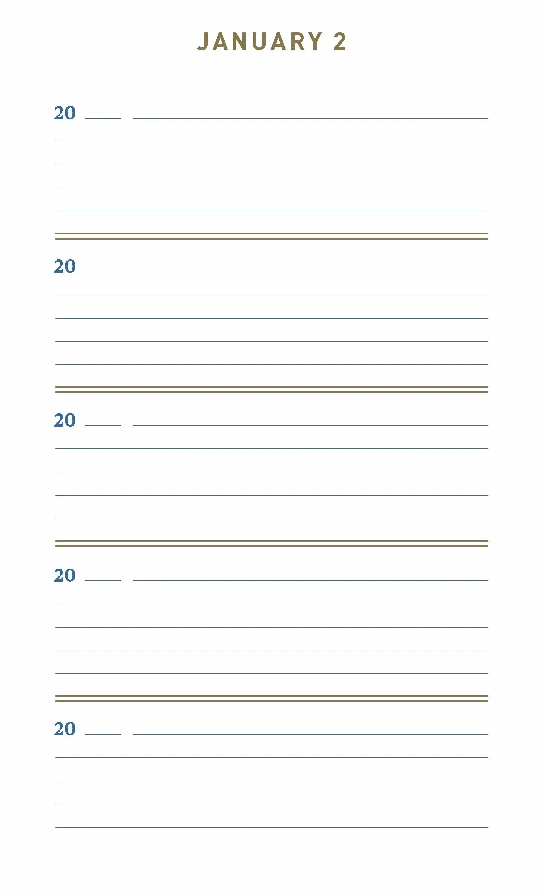 Denim One Line a Day: A Five-Year Memory Book