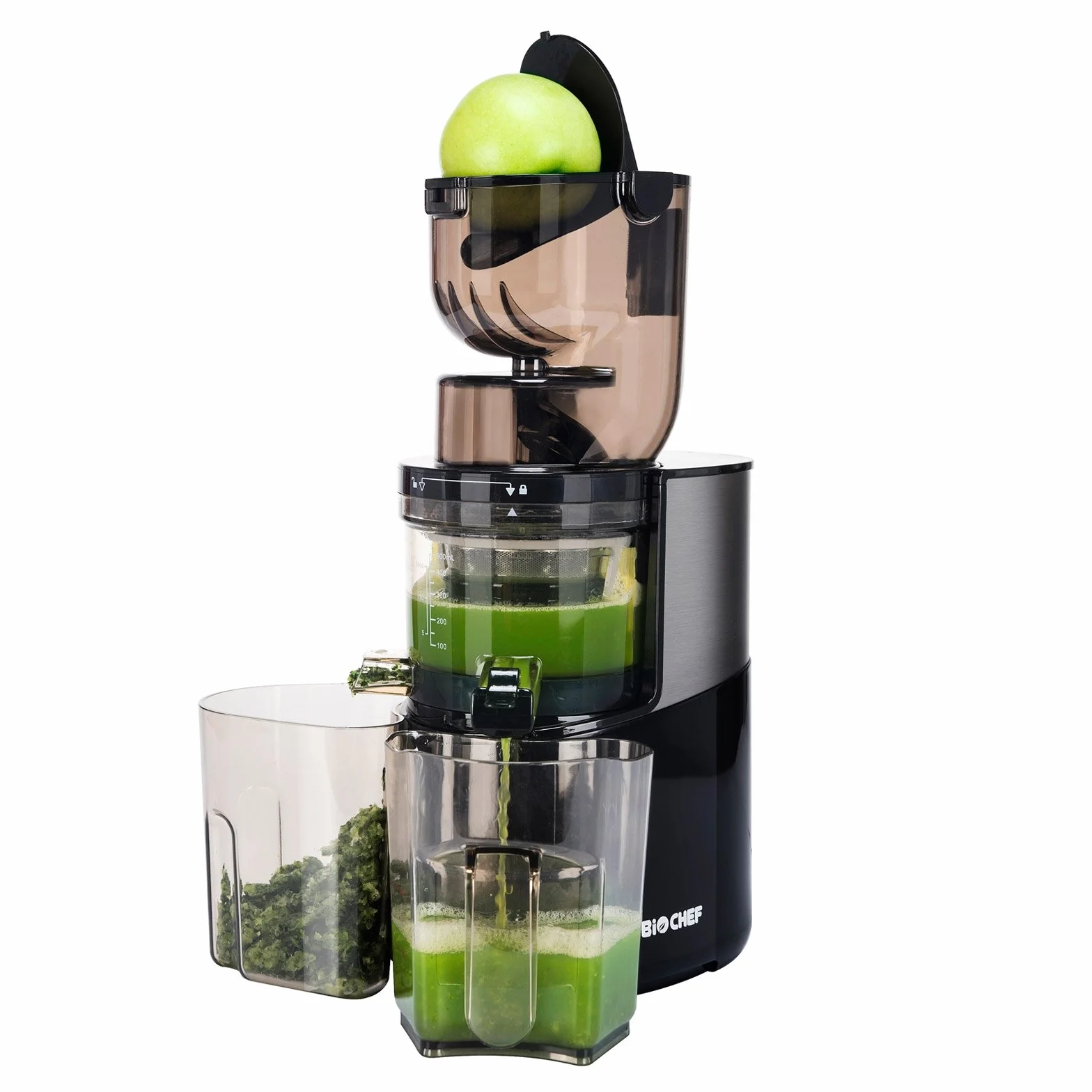 BioChef Atlas Whole Slow Juicer PRO 400 W 40 obr./min duży otwór czarny