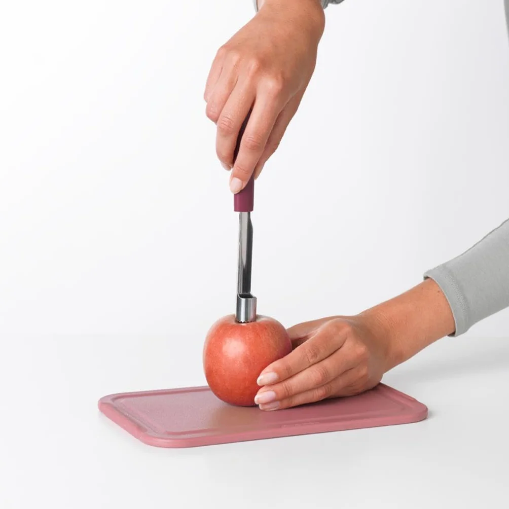 Brabantia Nożyk do jabłek, Tasty+ Aubergine Czerwony