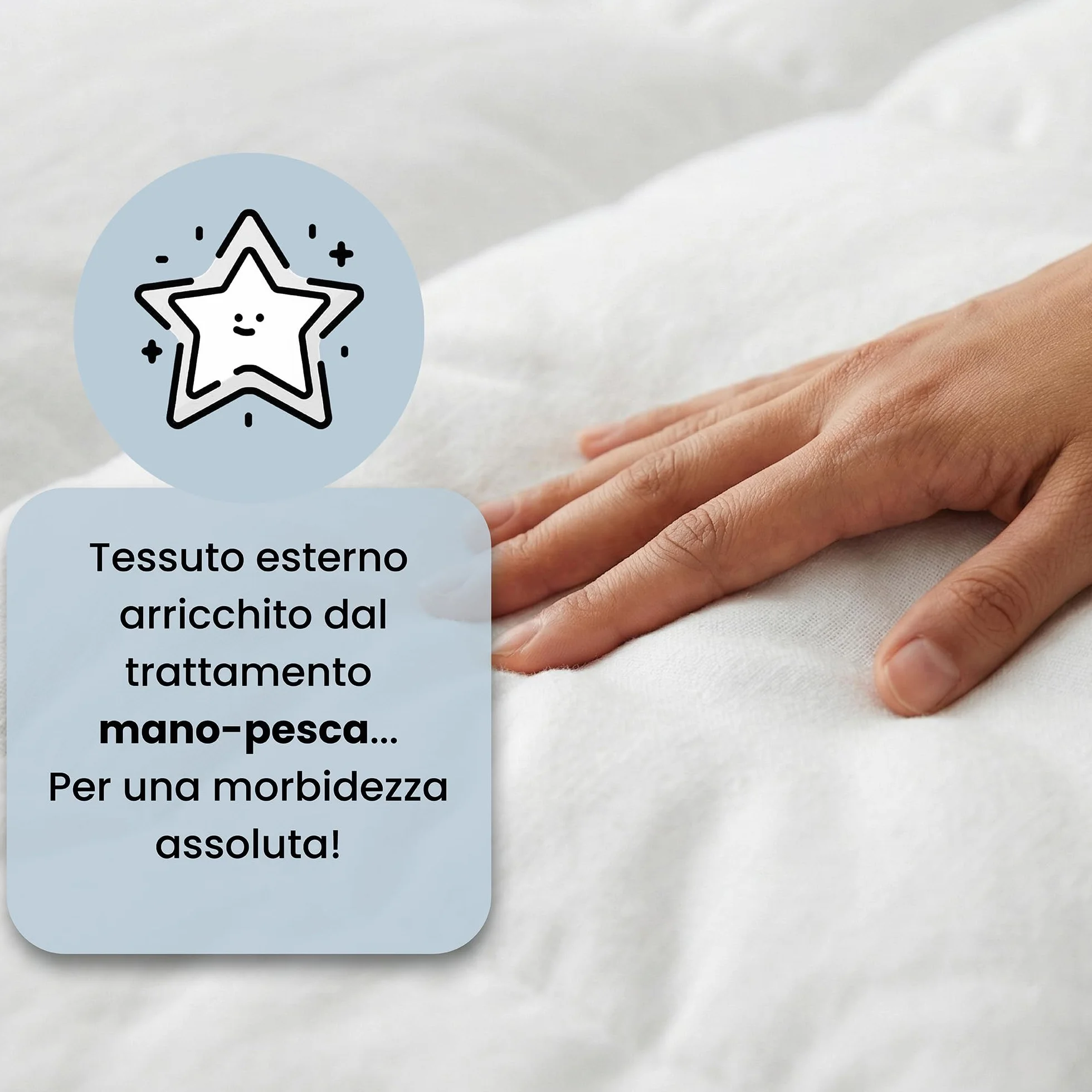 Prestige Italian Bed lniany biały zimowy pikowany, 100% mikrofibra, pojedynczy, 150 x 200 cm