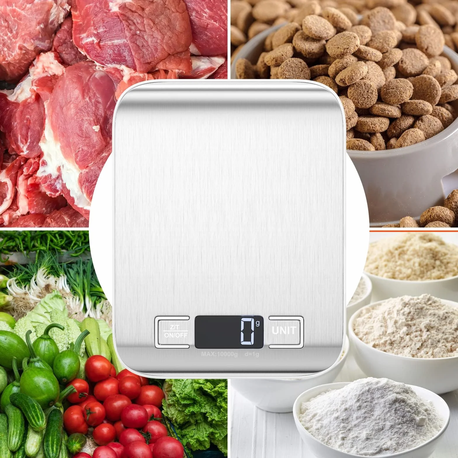 Fousenuk Waga kuchenna elektroniczna 10 kg 1 g