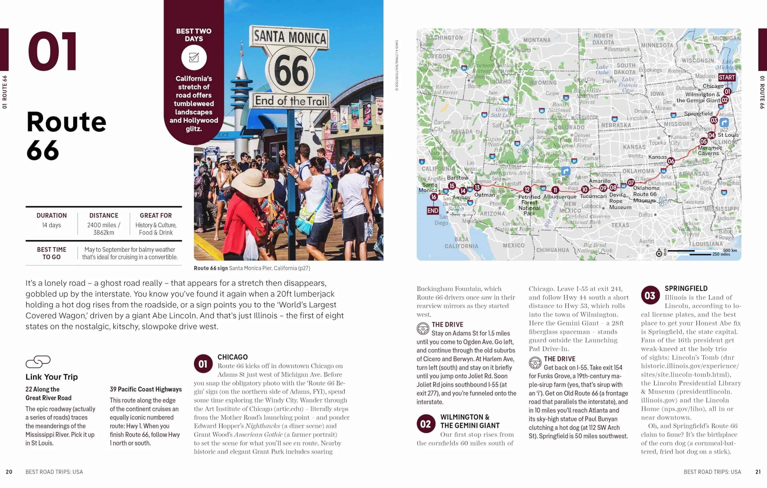 Best Road Trips USA 5ed -anglais-: escapes on the open road