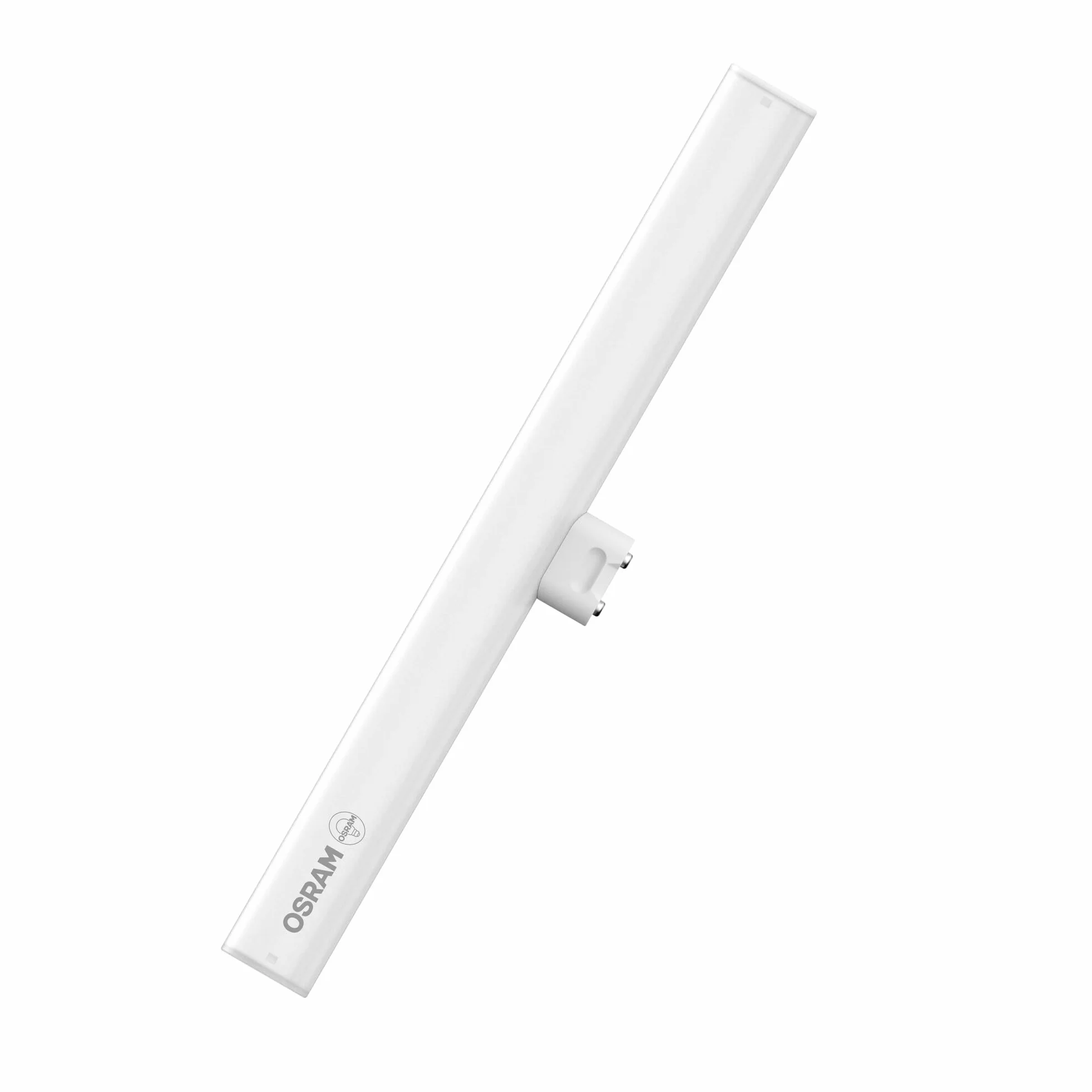 Lampa LED w kształcie pręta OSRAM LEDinestra z matowego tworzywa sztucznego, gniazdo S14d, ściemniane, ciepłe białe światło o temperaturze 2700 K, długość 30 cm, 3 W, 275 lm, doskonałe oddawanie barw
