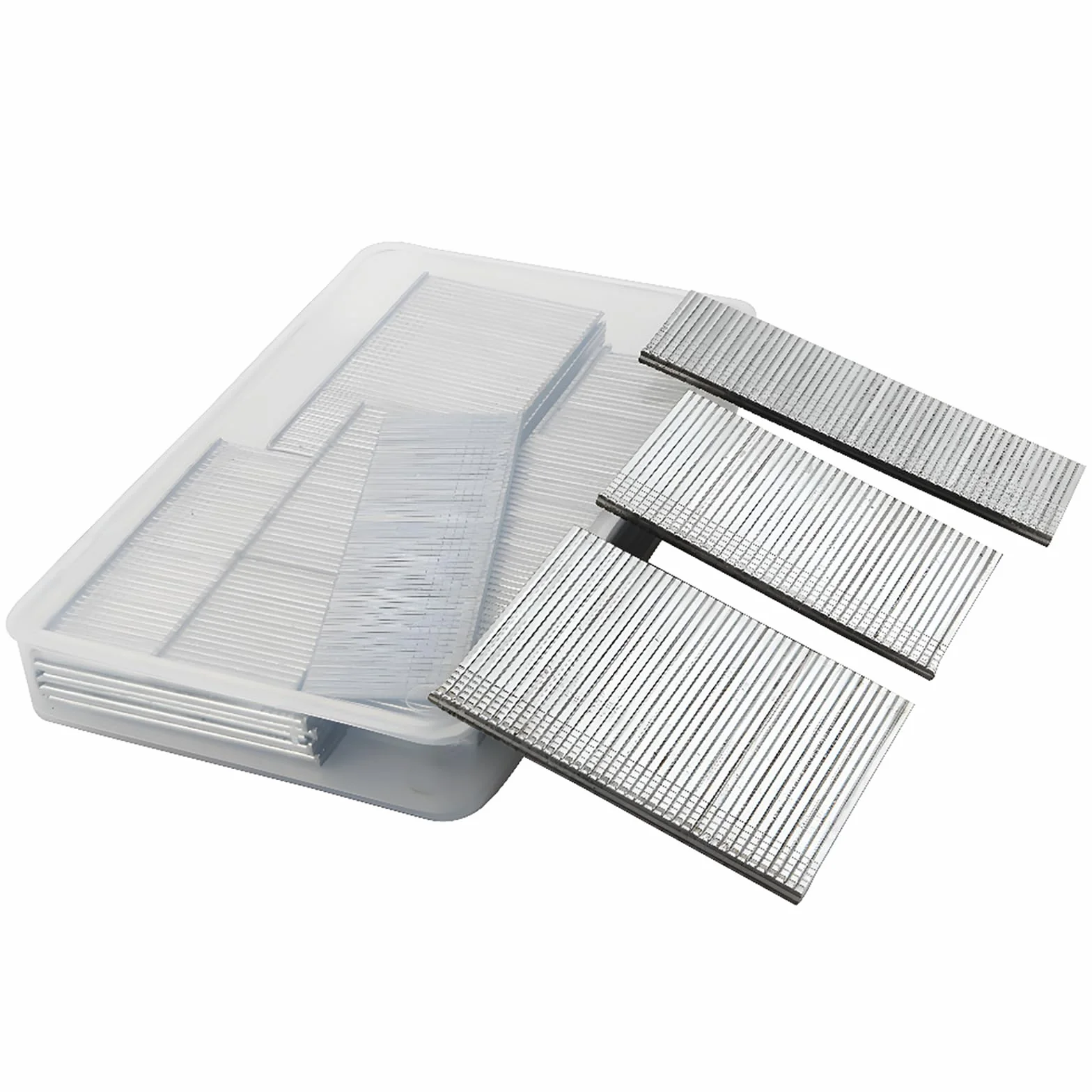 CESFONJER Gwoździe druciane z głowicą w kształcie litery T, 25-50 mm, gwoździe prosty wykończeniowe do pistoletu do gwoździ (1140 w pudełku)