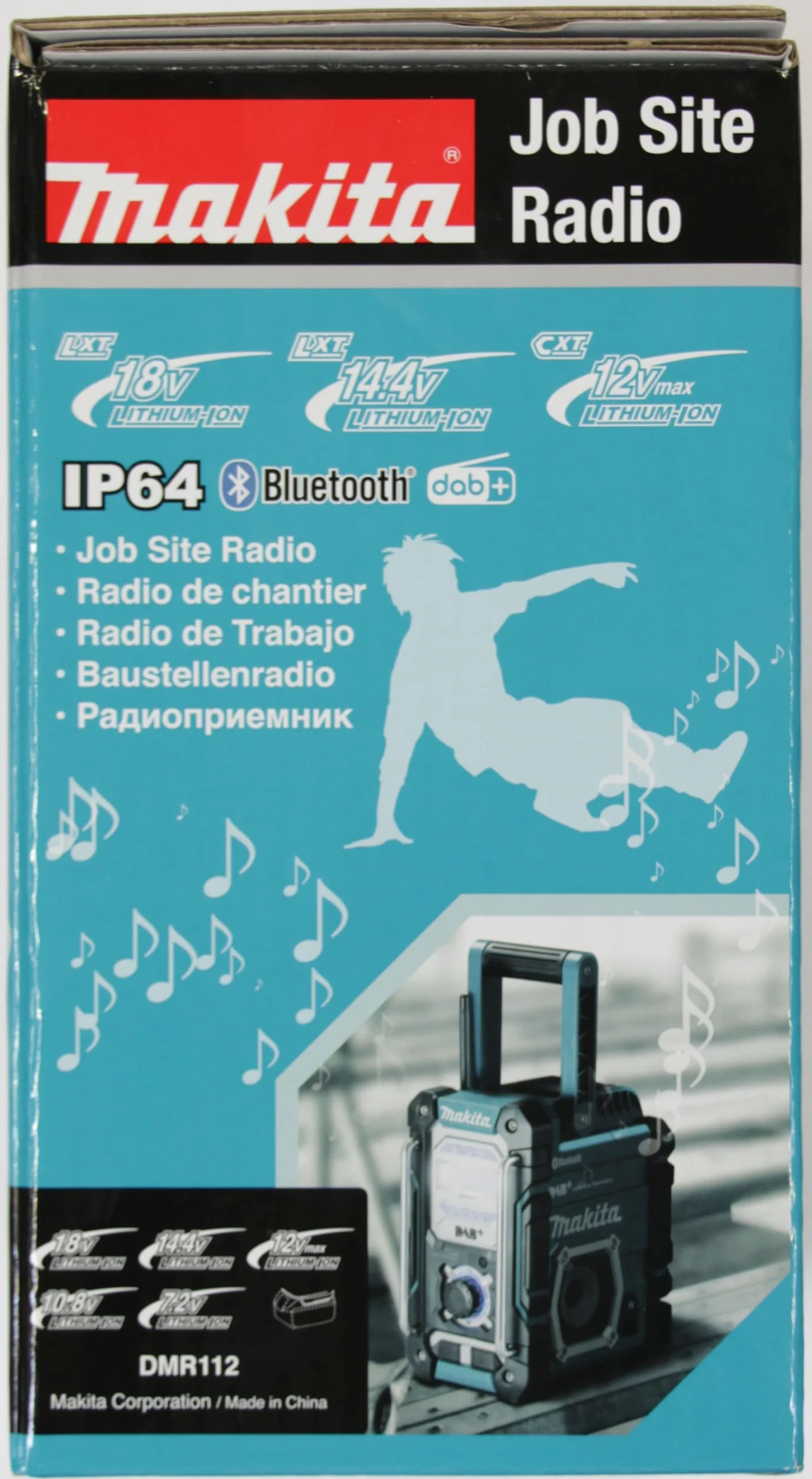 Makita Radio Budowlane, Niebieski/Czarny, 87.5-108 MHz