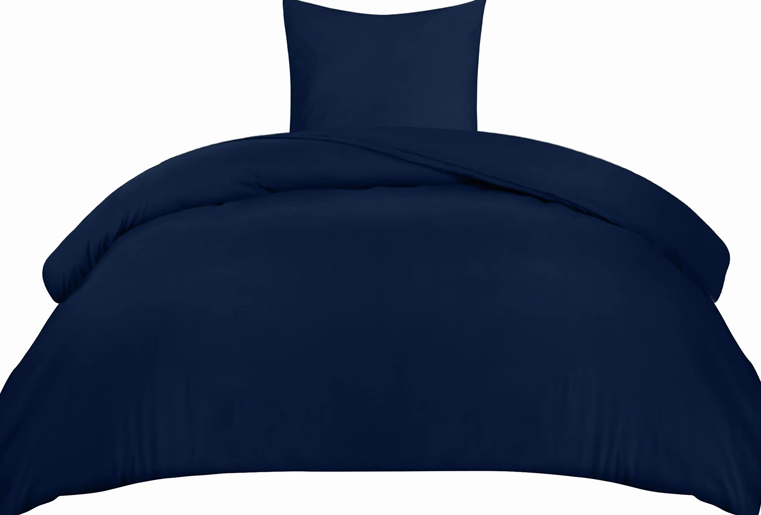 Utopia Bedding Zestaw Poszewek Na Kołdrę - Mikrofibra Poliestrowa Poszwa Na Kołdrę 135x200 cm + 1 Poszewka Na Poduszkę 80x80 cm - Granatowy