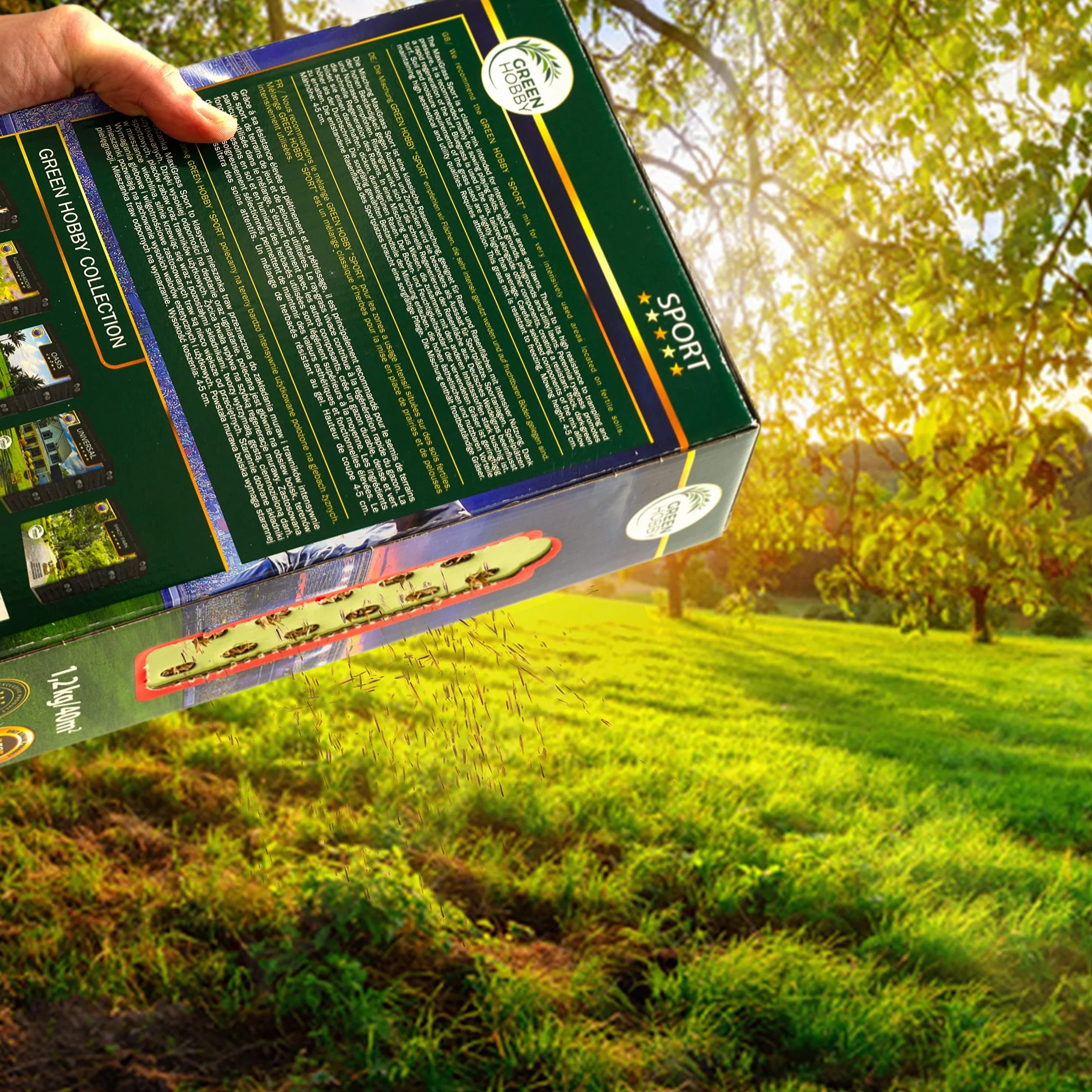 Nasiona Trawnika Trawnik Cieniolubny Odporny Na Suszę Mrozoodporny Intensywna Zieleń 1,2 kg Shady Park