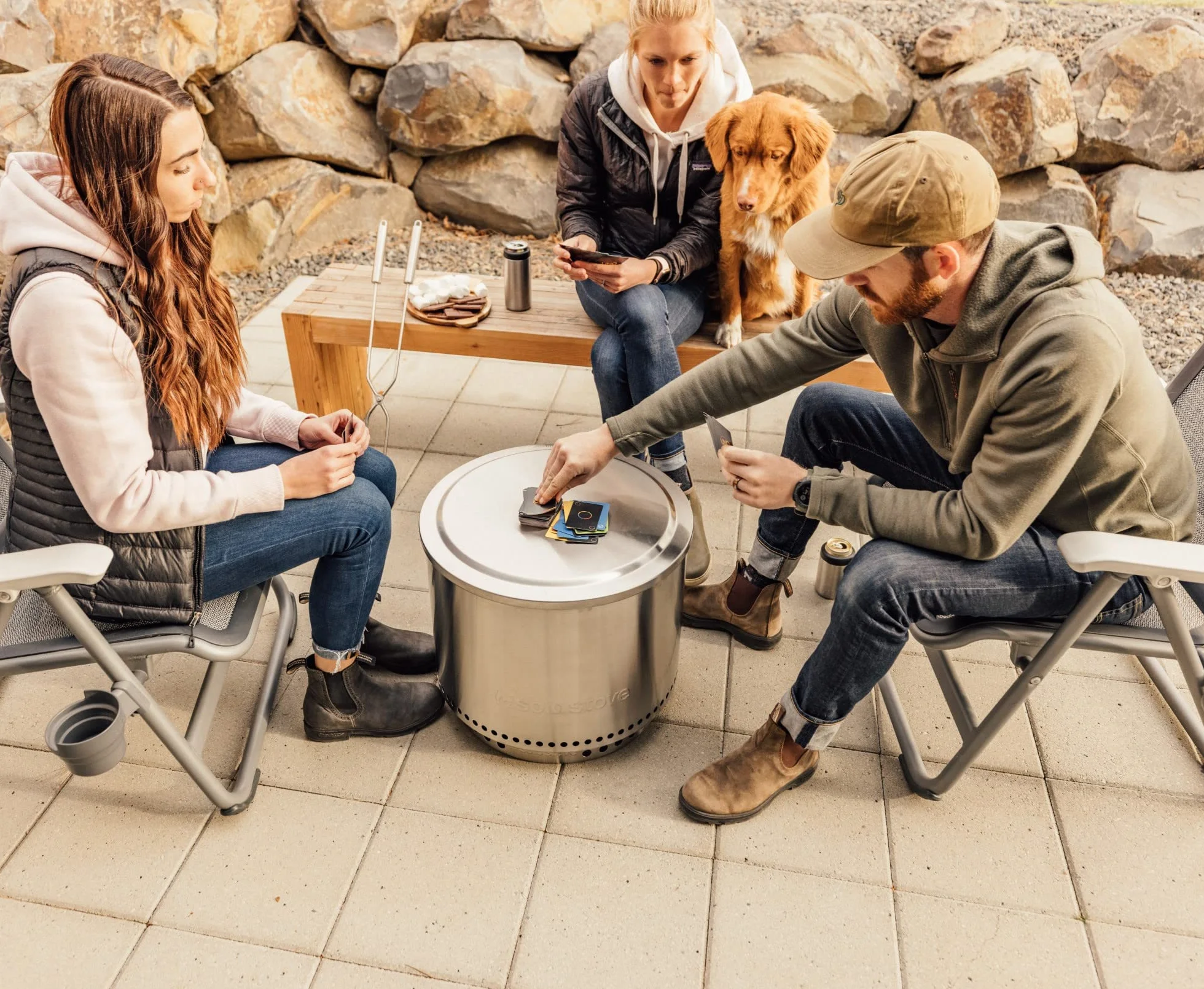 Solo Stove Pokrywka do Bonfire, Akcesoria do paleniska Bonfire, stal nierdzewna, odporna na działanie warunków atmosferycznych, wodoodporna, pjur 50,2 cm