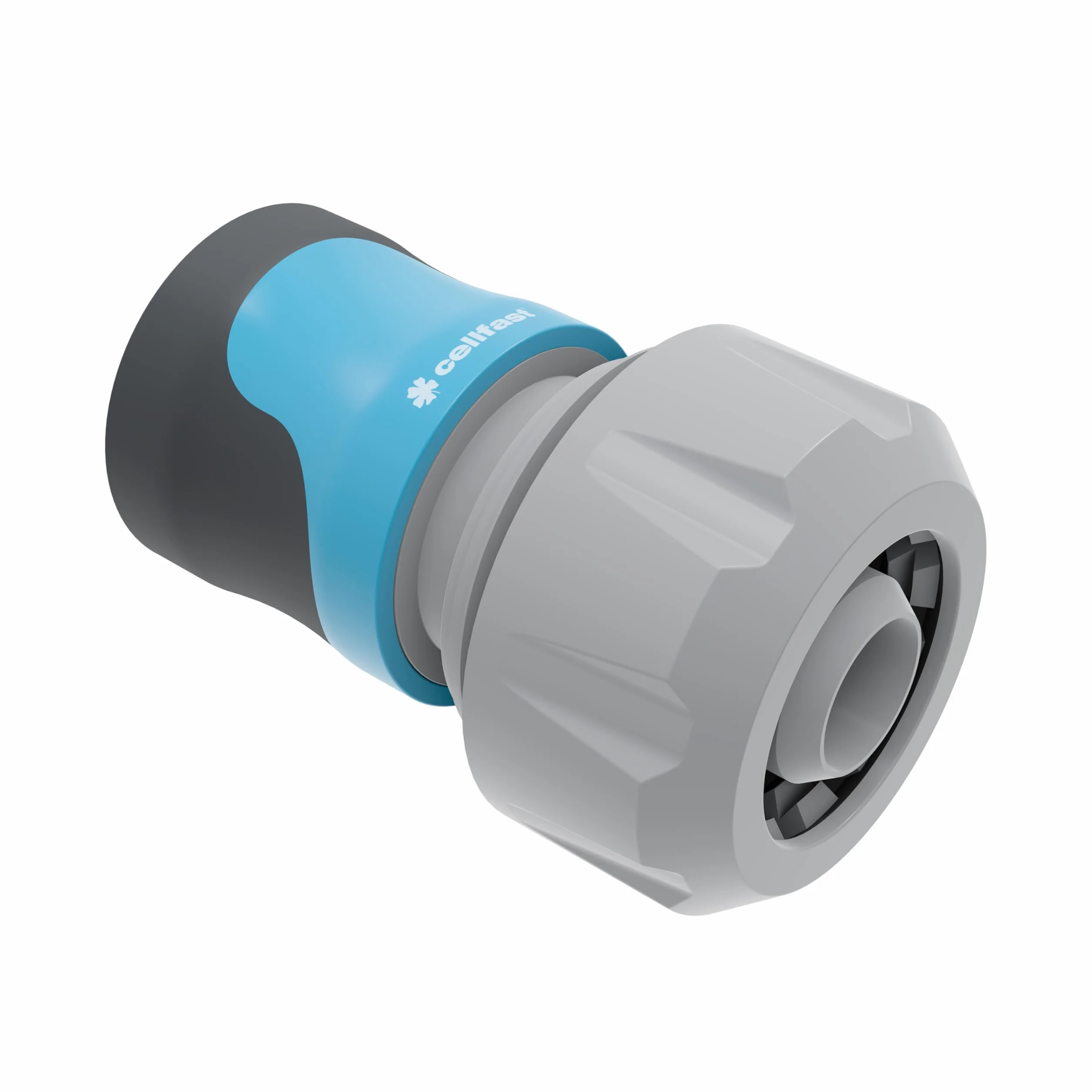 Cellfast Szybkozłącze - przelot SAFETOUCH IDEAL™ 3/4", Tworzywo PC/ABS, Trzy zaciski, 5-637