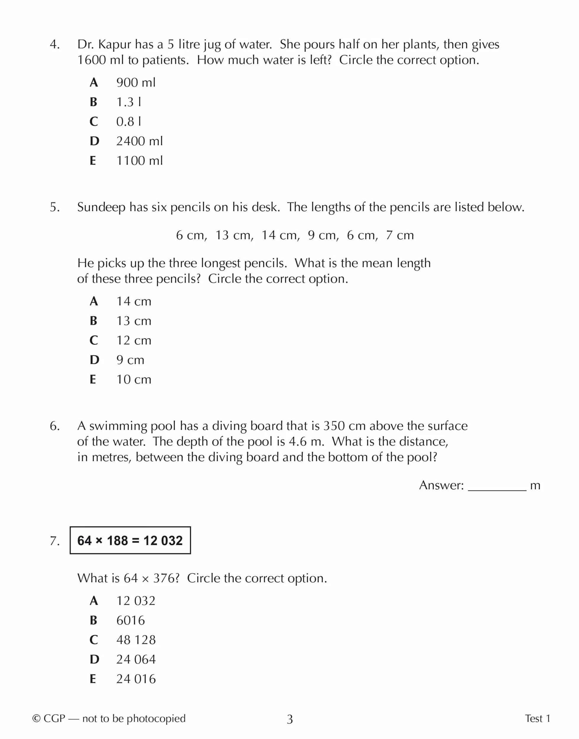 11+ GL 10-Minute Tests: Maths - Ages 10-11 Book 1 (with Online Edition)