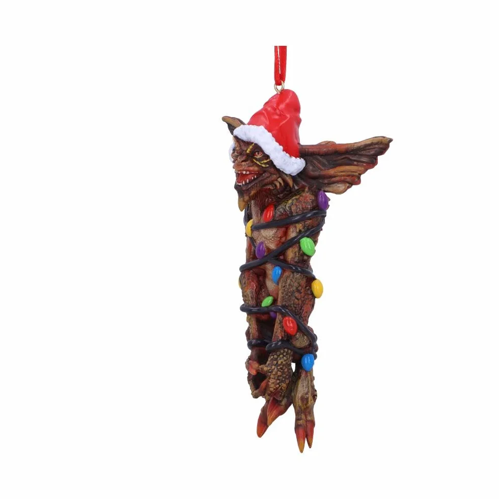 Nemesis Now Gremliny Mowhawk w łańcuchach świetlnych wiszący świąteczny dekoracyjny ornament, brązowy, Boże Narodzenie