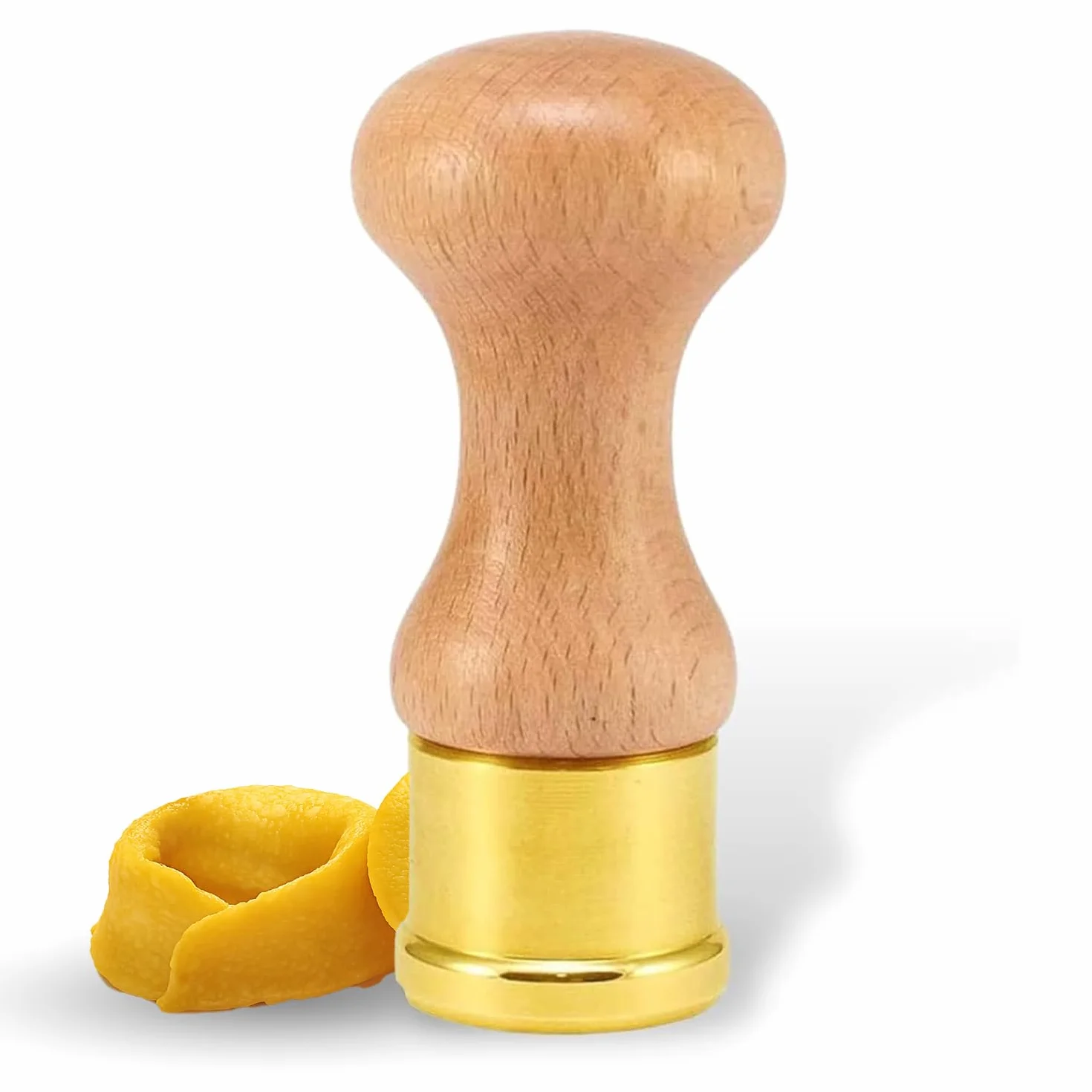 La Gondola stempel ravioli 38 mm mosiądz naturalne drewno narzędzie do makaronu