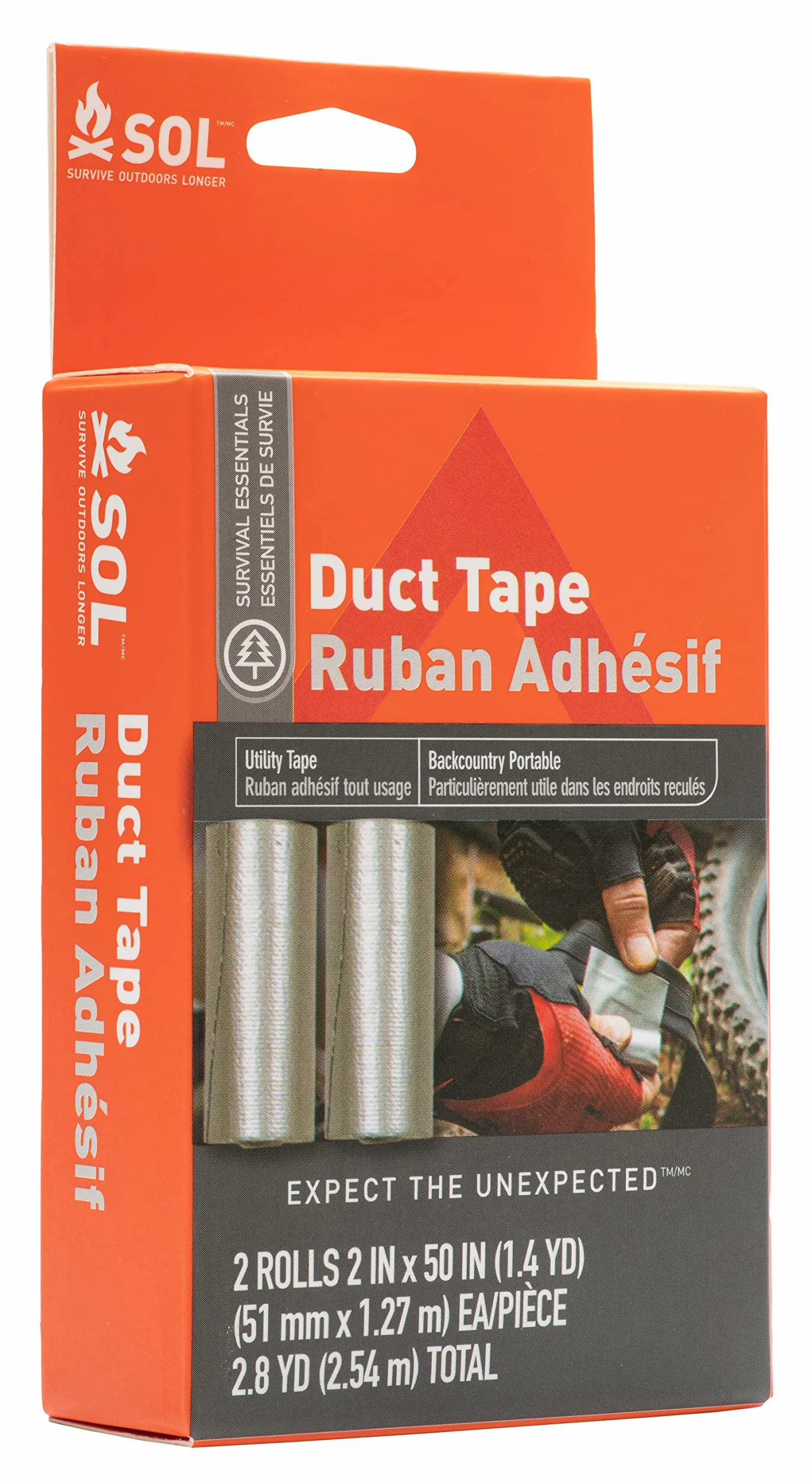 SOL Duct Tape Tape ADHESIF Płótno mieszane dla dorosłych, szare