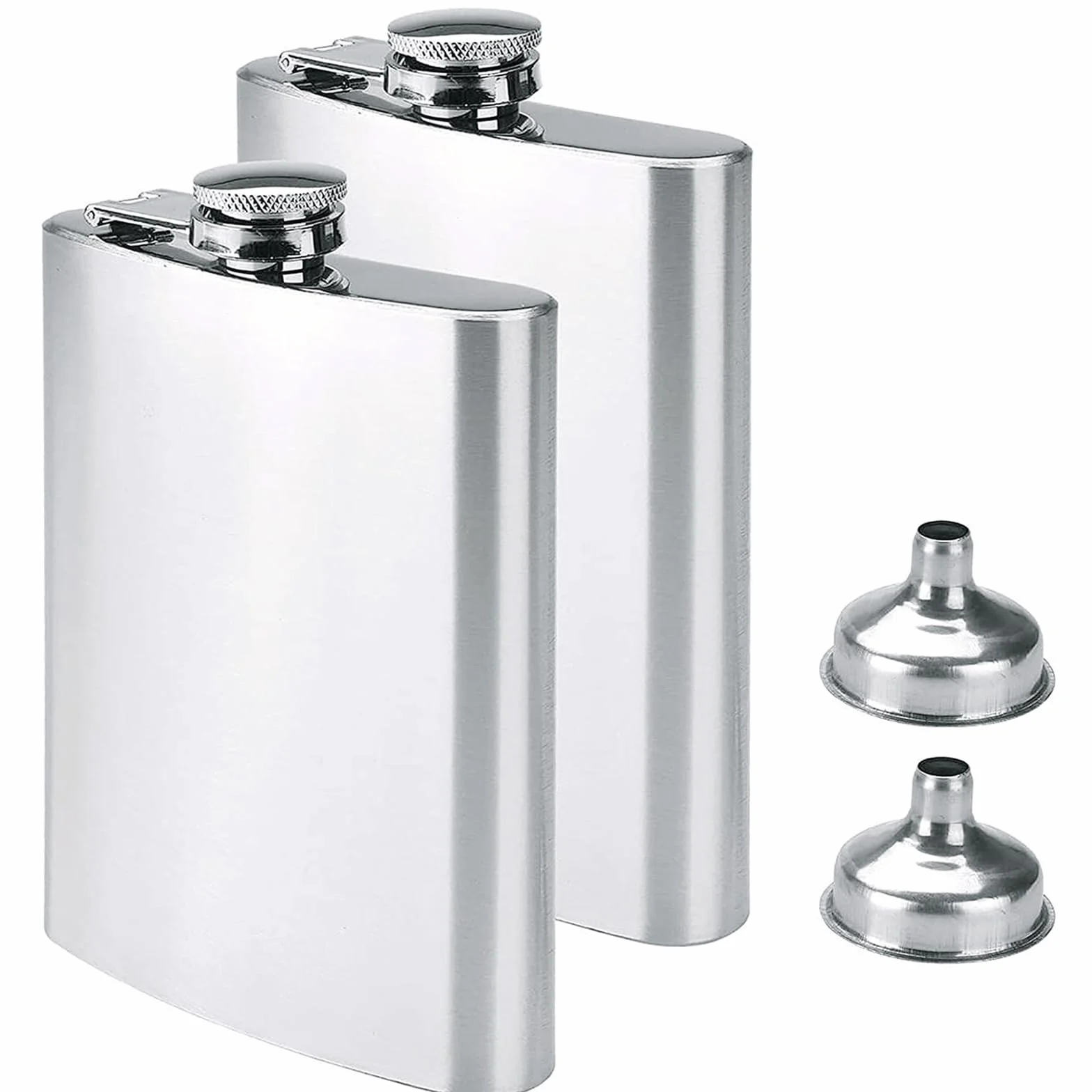 Willingood zestaw piersiówek i lejek ze stali nierdzewnej 304 8oz 227 ml