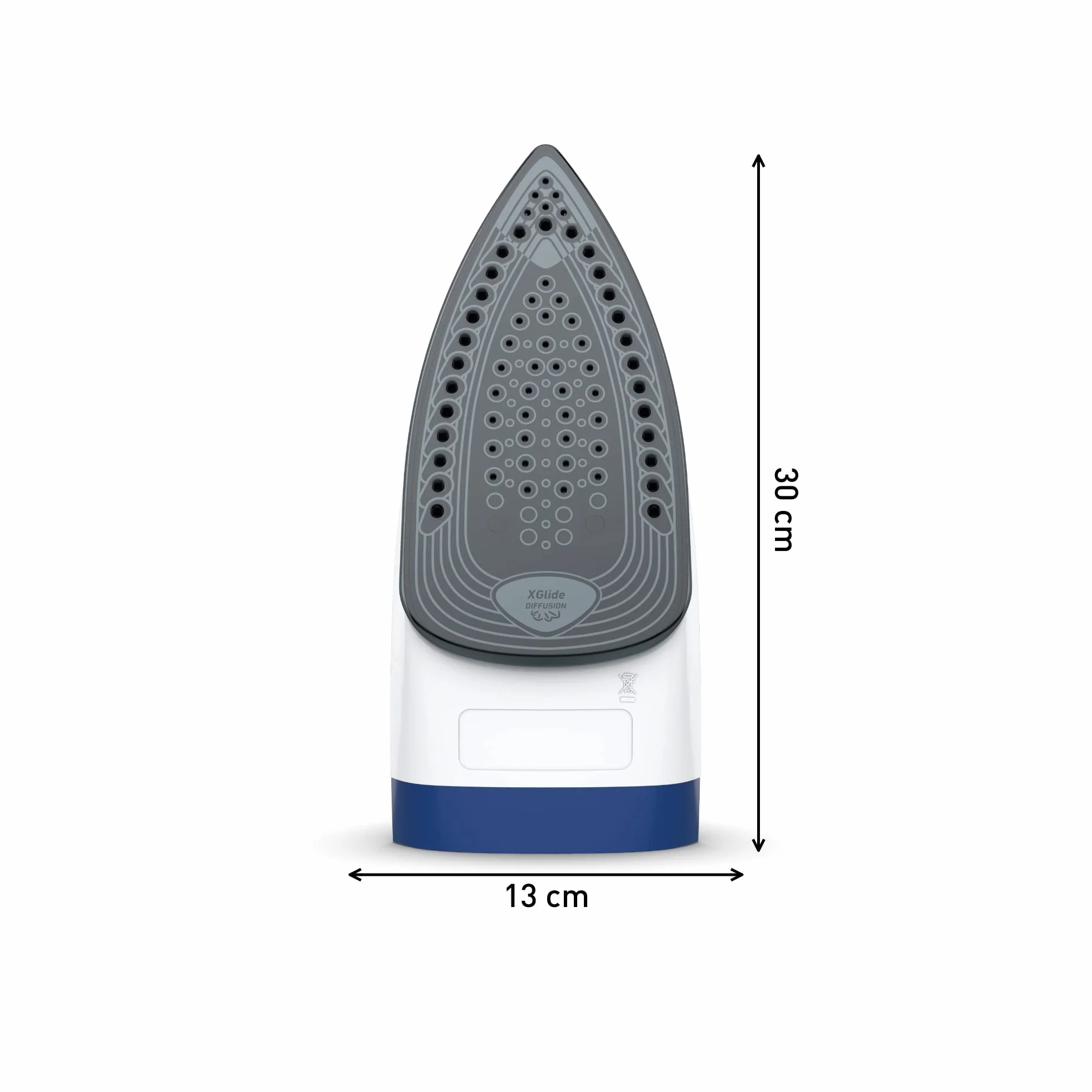 TEFAL FV2838 EXPRESS STEAM żelazko parowe, regulacja ilości pary 40 g/min, uderzenie pary 180 g/min, funkcja Anti-Drip, zbiornik na wodę 270 ml, 2400 W, niebiesko/białe
