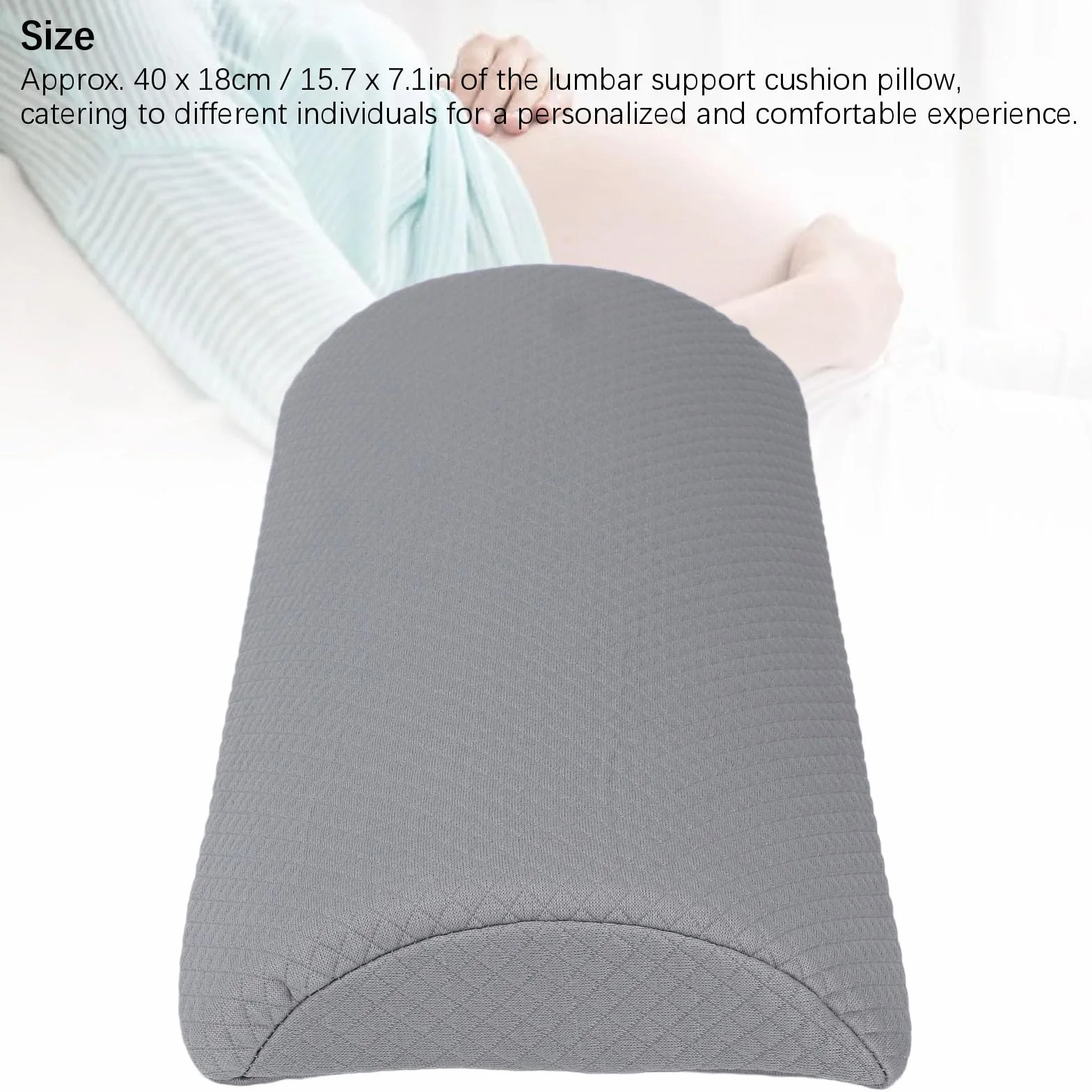 Poduszka lędźwiowa ergonomiczna z podporą kręgosłupa uniwersalna miękka opora pleców dla kobiet i mężczyzn wygodne ułożenie codzienne wsparcie lędźwiowe