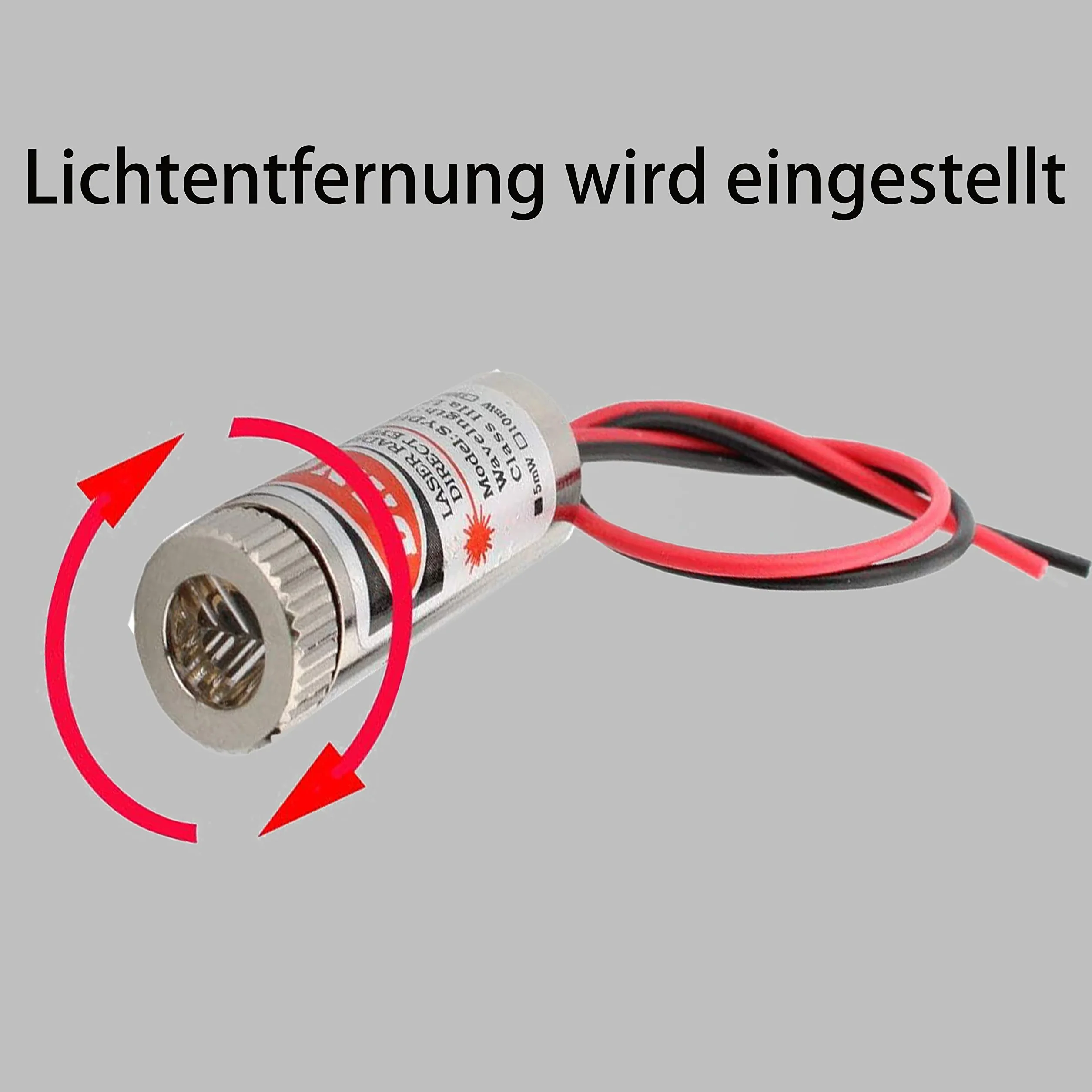 GERUI 4 sztuki modułów laserowych z możliwością ustawiania ostrości lasera krzyżowego z regulacją ostrości laserowej czerwony 3-5V 650nm z soczewkami z tworzywa sztucznego, laser krzyżowy, używany do