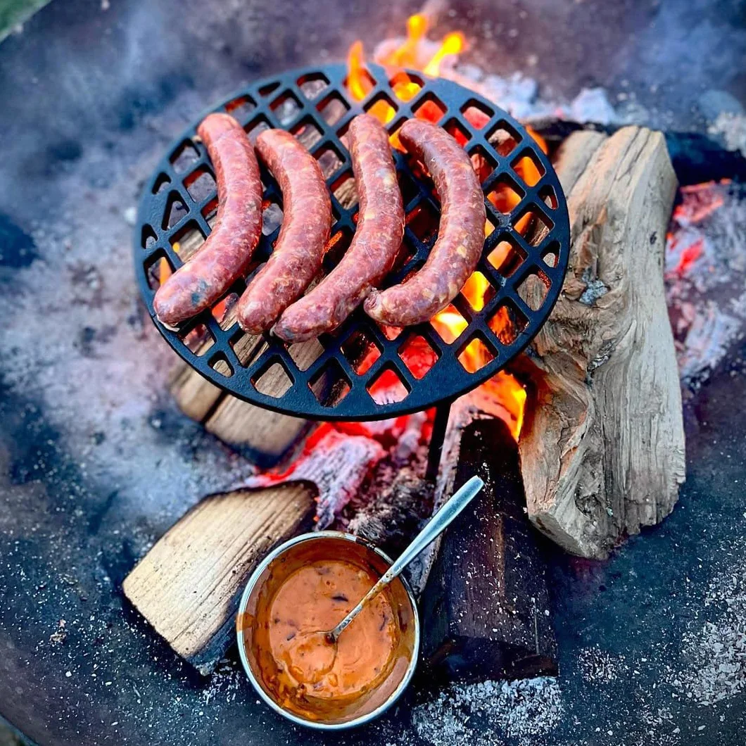 BBQ-Toro Żeliwny ruszt do grillowania, Ø 30 cm, z 3 nogami, okrągły, podstawka pod garnek Dutch Oven