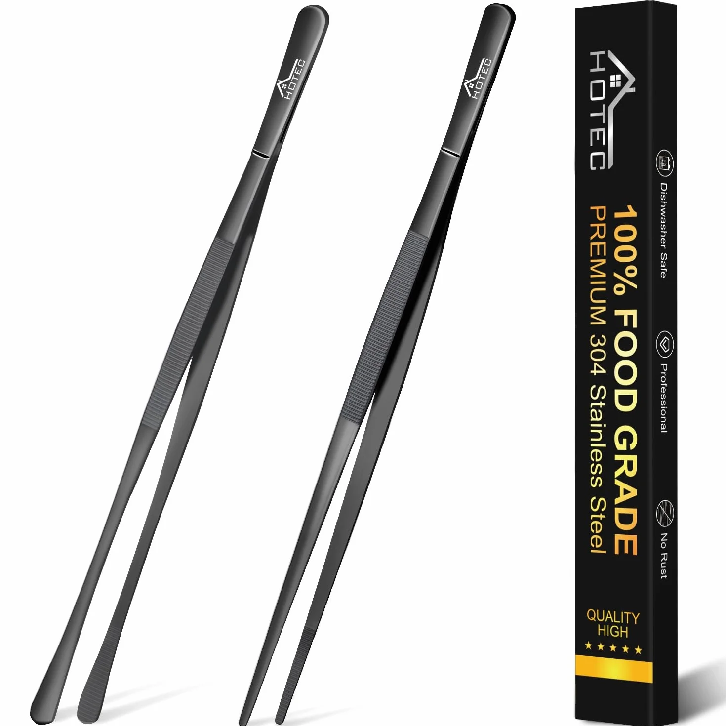 Hotec Szczypce ze stali nierdzewnej 30 cm zestaw 2