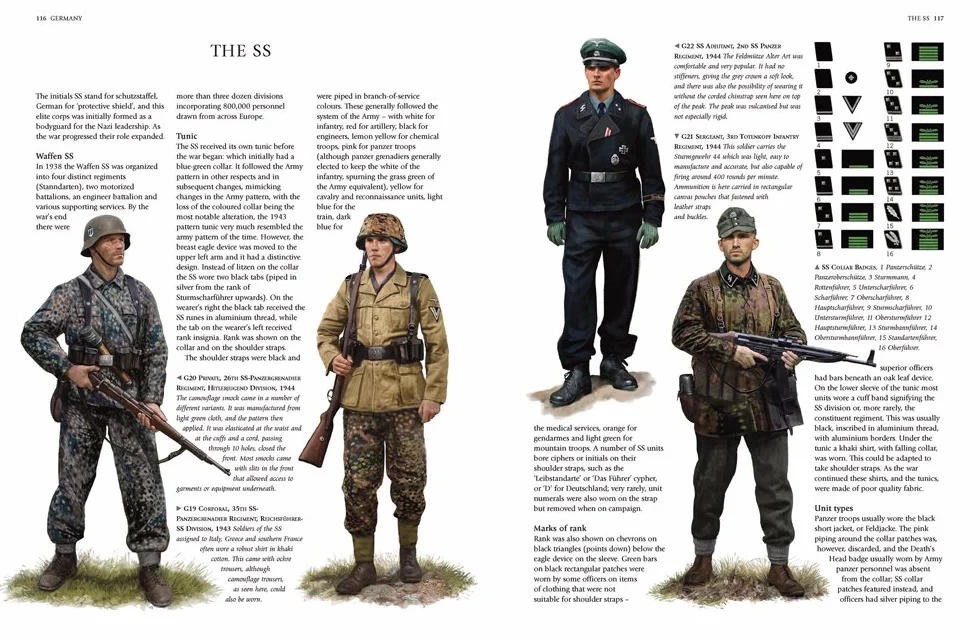 An Illustrated Encyclopedia of Uniforms of World War II: An Expert Guide to the Uniforms of Britain, America, Germany, USSR and Japan, Together with Other Axis and Allied Forces