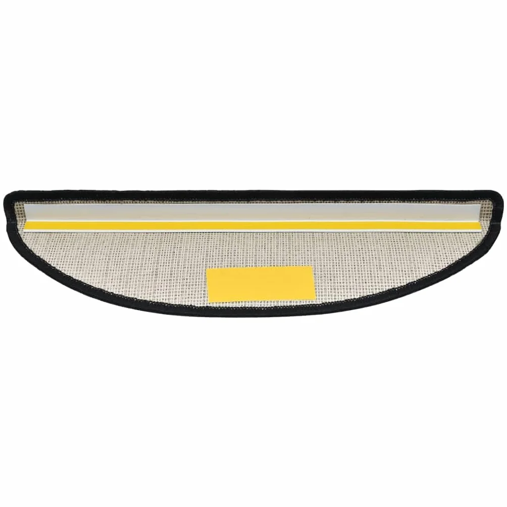 vidaXL Maty na schody 15 szt. 56x17x3 cm Antracyt Półokrągłe