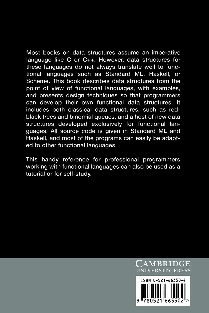 Purely Functional Data Structures