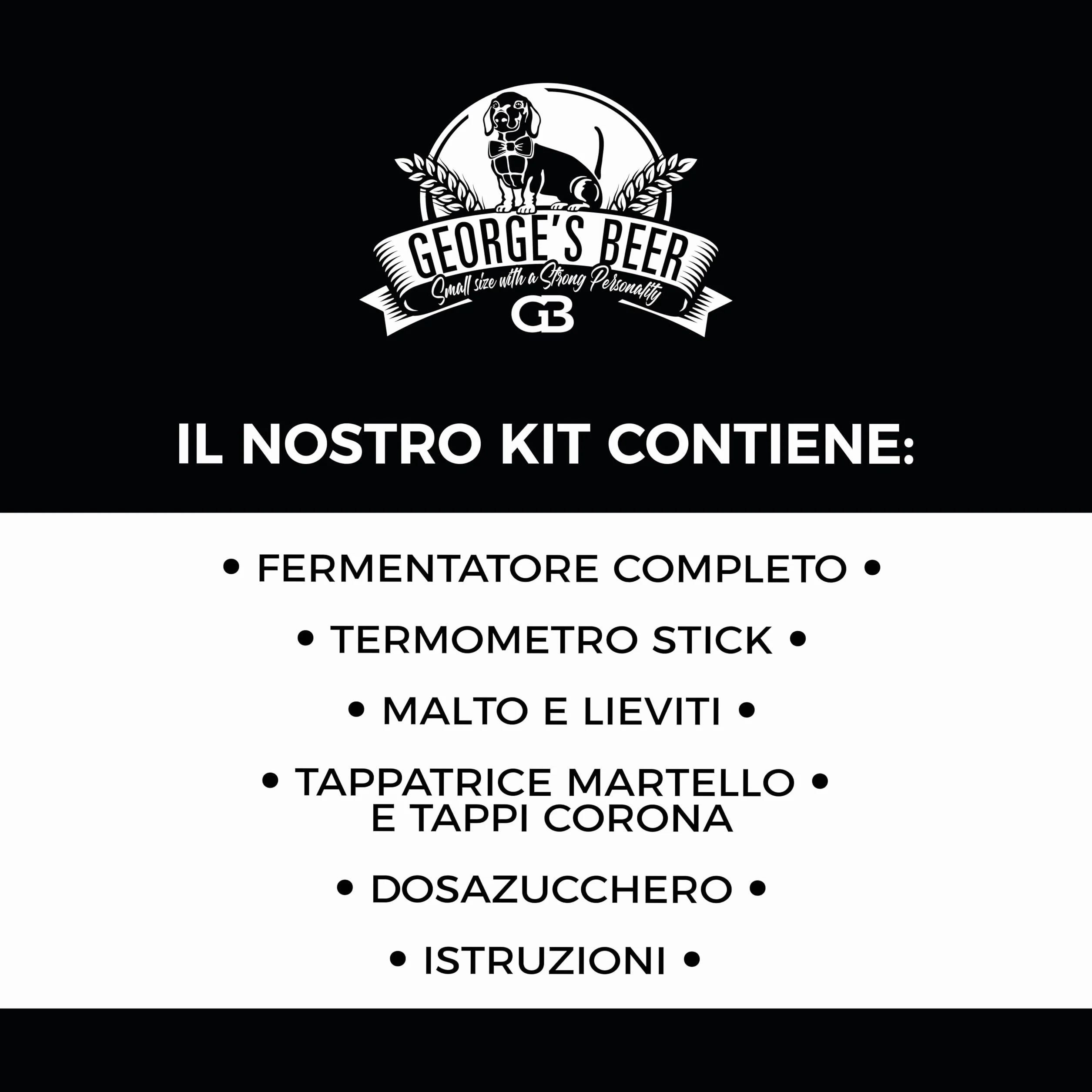 Zestaw do fermentacji piwa George's 5L - Domowe craftowe piwo - Zestaw do fermentacji słodu IPA