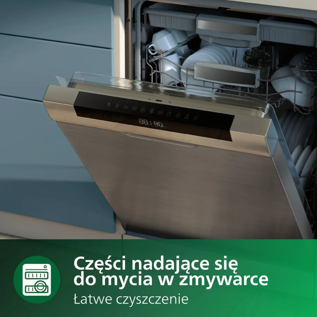 Philips Airfryer XL Seria 3000, 6.2 l (1.2Kg), Beztłuszczowa Frytkownica 14-w-1, Do 90% Mniej Tłuszczu Dzięki Technologii Rapid Air, Cyfrowy wyświetlacz, Aplikacja HomeID (HD9270/90)