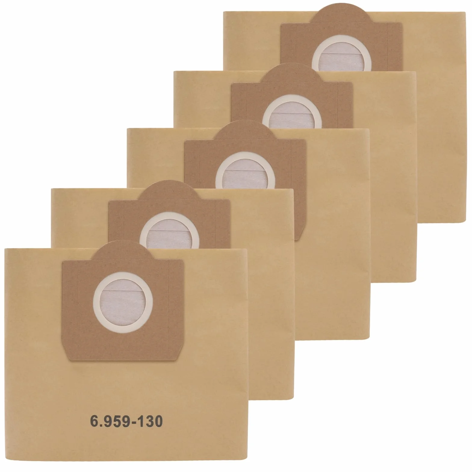 5 sztuk papierowych worków filtracyjnych do Kärcher 6.959-130.0, worki do odkurzacza WD3 papierowe filtry do WD3 1629 MV3 A2201/2604/2251/2554/2504/2204, do worków filtracyjnych Paperbags do