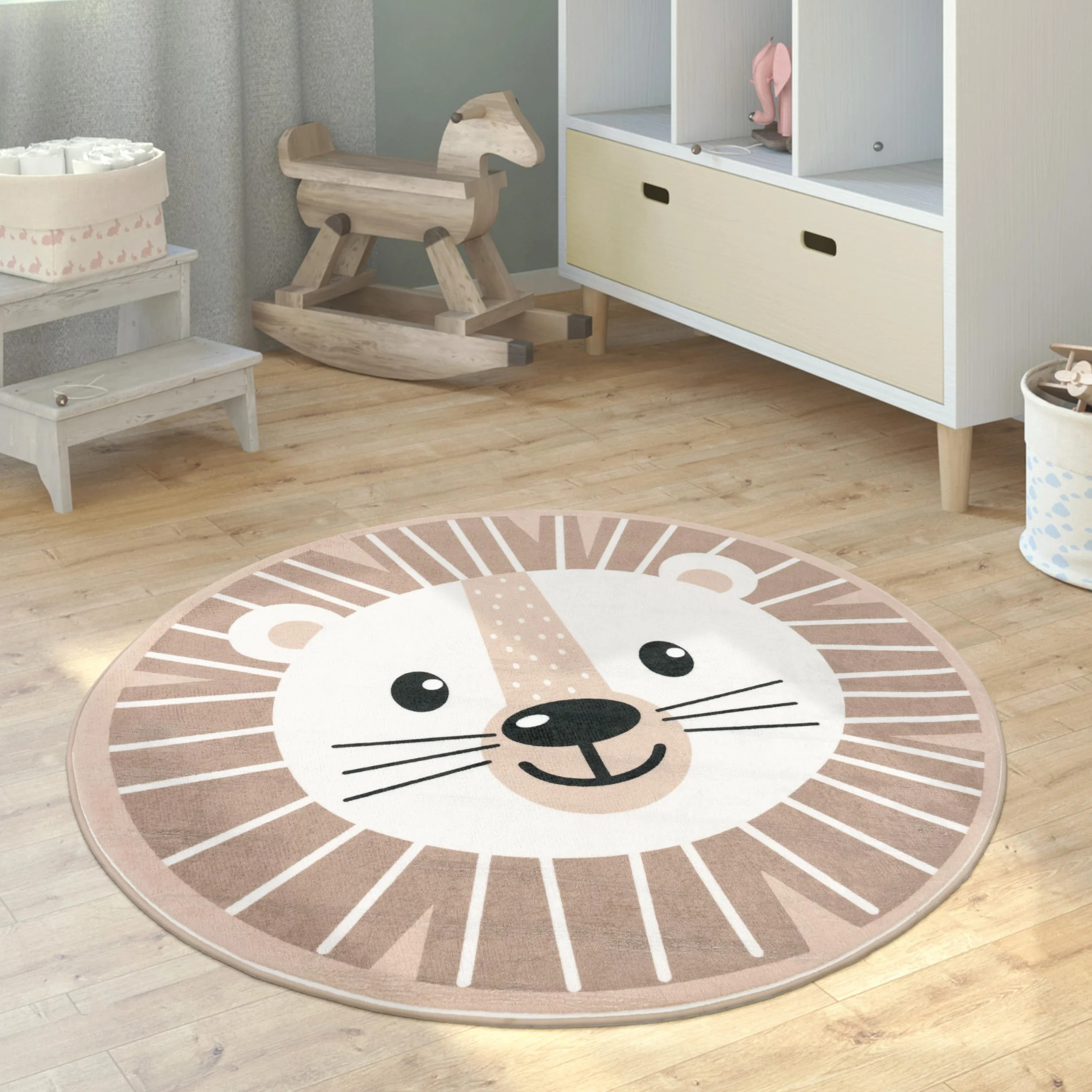 Paco Home, Rozmiar:150 cm Rund, Kolor:Be穎wy