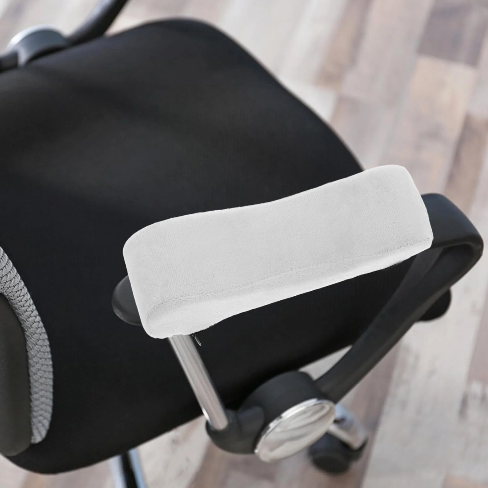 SHINEOFI Poduszka Podłokietnikowa Ergonomiczna z Pianki Memory do Fotela Biurowego Fotela Gamingowego Podpórki pod Ręce Szara