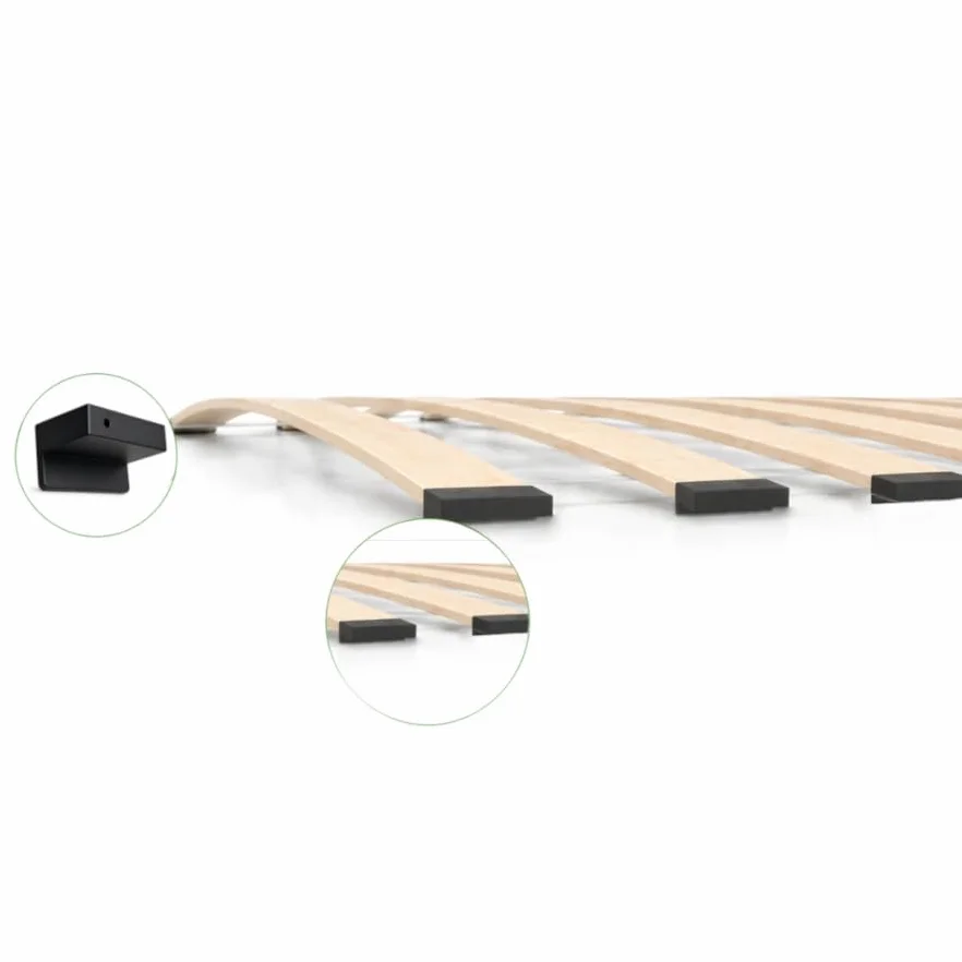 Stelaż do Łóżka 90x200 cm, Wkład pod Materac z 23 Listwami Brzozowymi, Nośność 200 kg