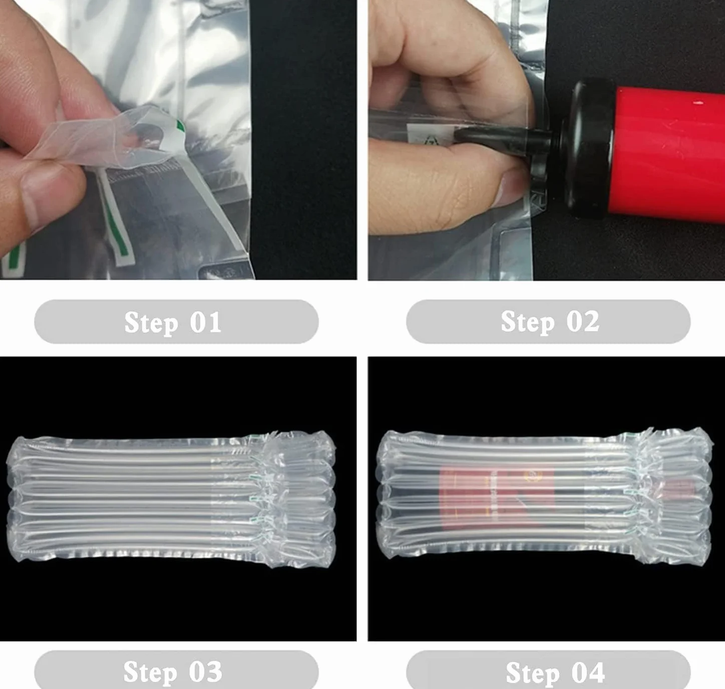 Bubble Wrap opakowanie na butelkę wina, poduszka powietrzna do transportu, 10 sztuk