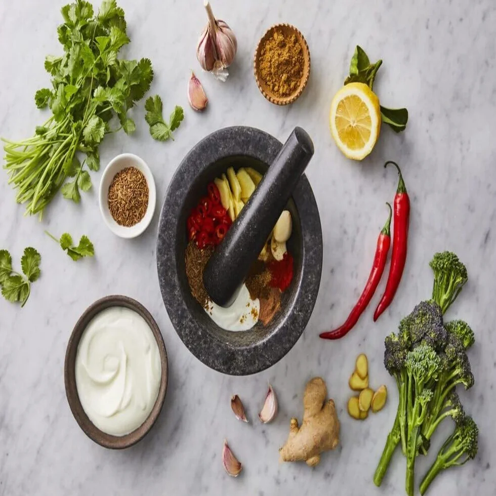 Tefal Jamie Oliver moździerz i tłuczek z granitu 14,5 cm czarny