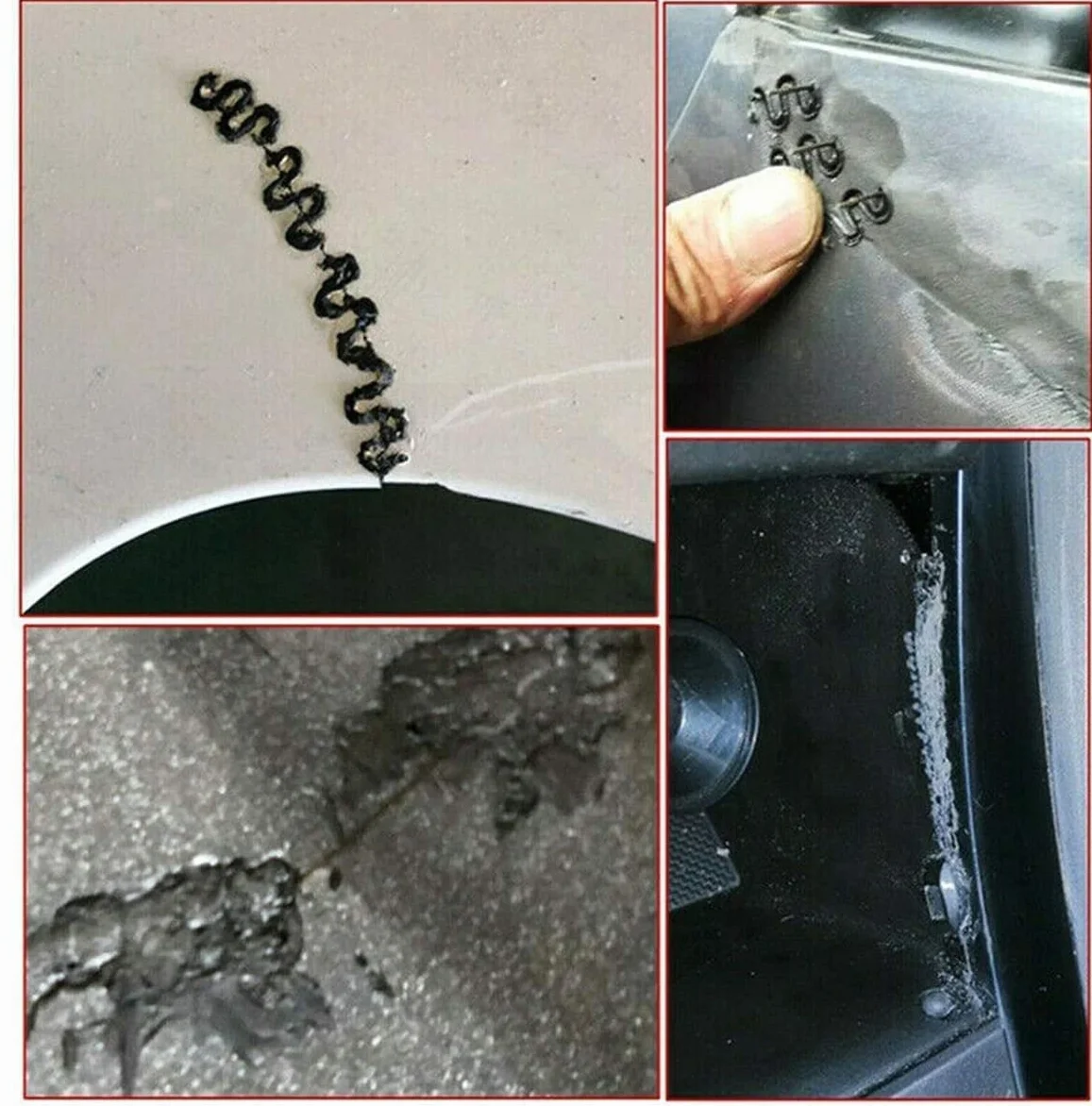 1200 szt. gorących zszywek, plastikowe zszywki do spawania z pudełkiem do przechowywania, 0,6 mm i 0,8 mm samochodowy zderzak naprawa zszywka