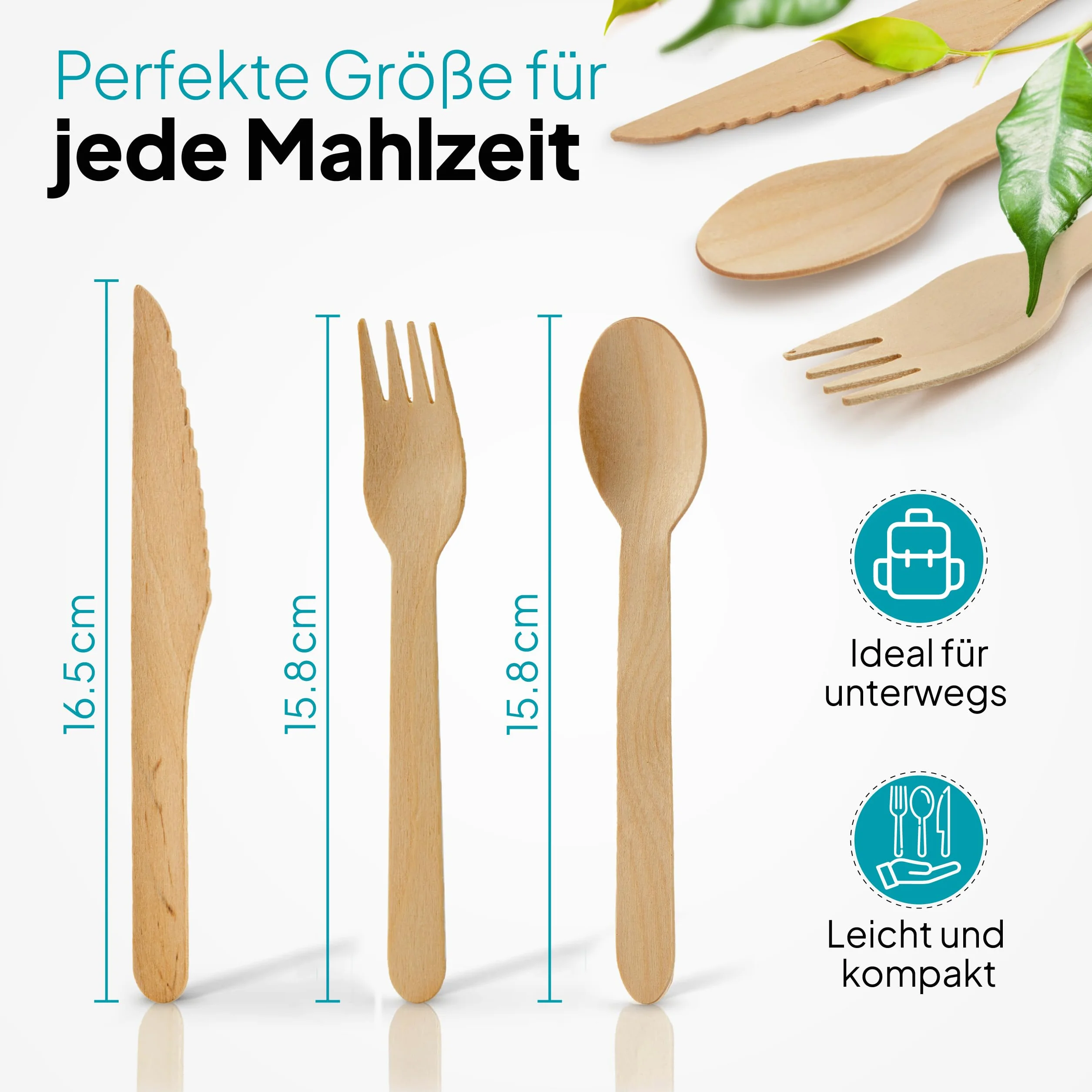 Jednorazowe drewniane widelce 100 sztuk, sztućce, naczynia jednorazowe, drewniane widelce jednorazowe, sztućce jednorazowe, sztućce do drewna, naczynia jednorazowe, drewniane widelce jednorazowe, widelce z drewna (100, widelec)