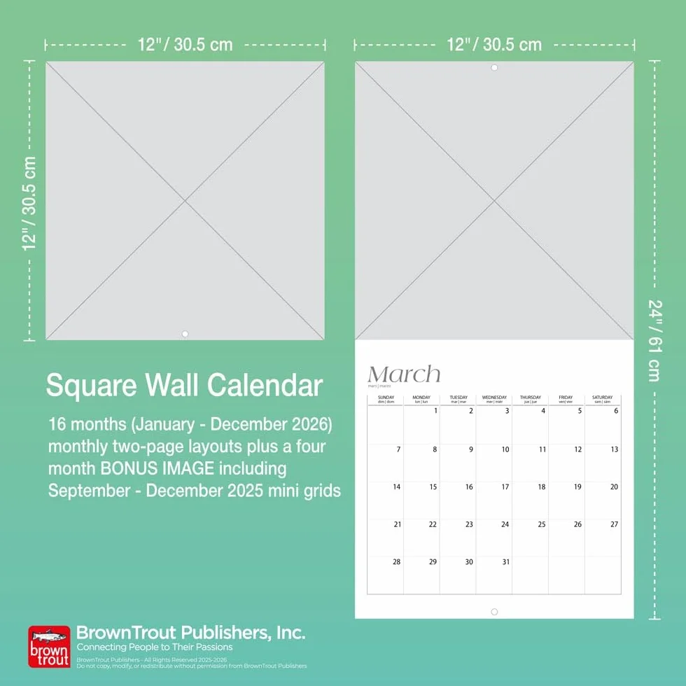 Rats – Ratten 2026 – 16-Monatskalender: Original BrownTrout-Kalender [Mehrsprachig] [Kalender]