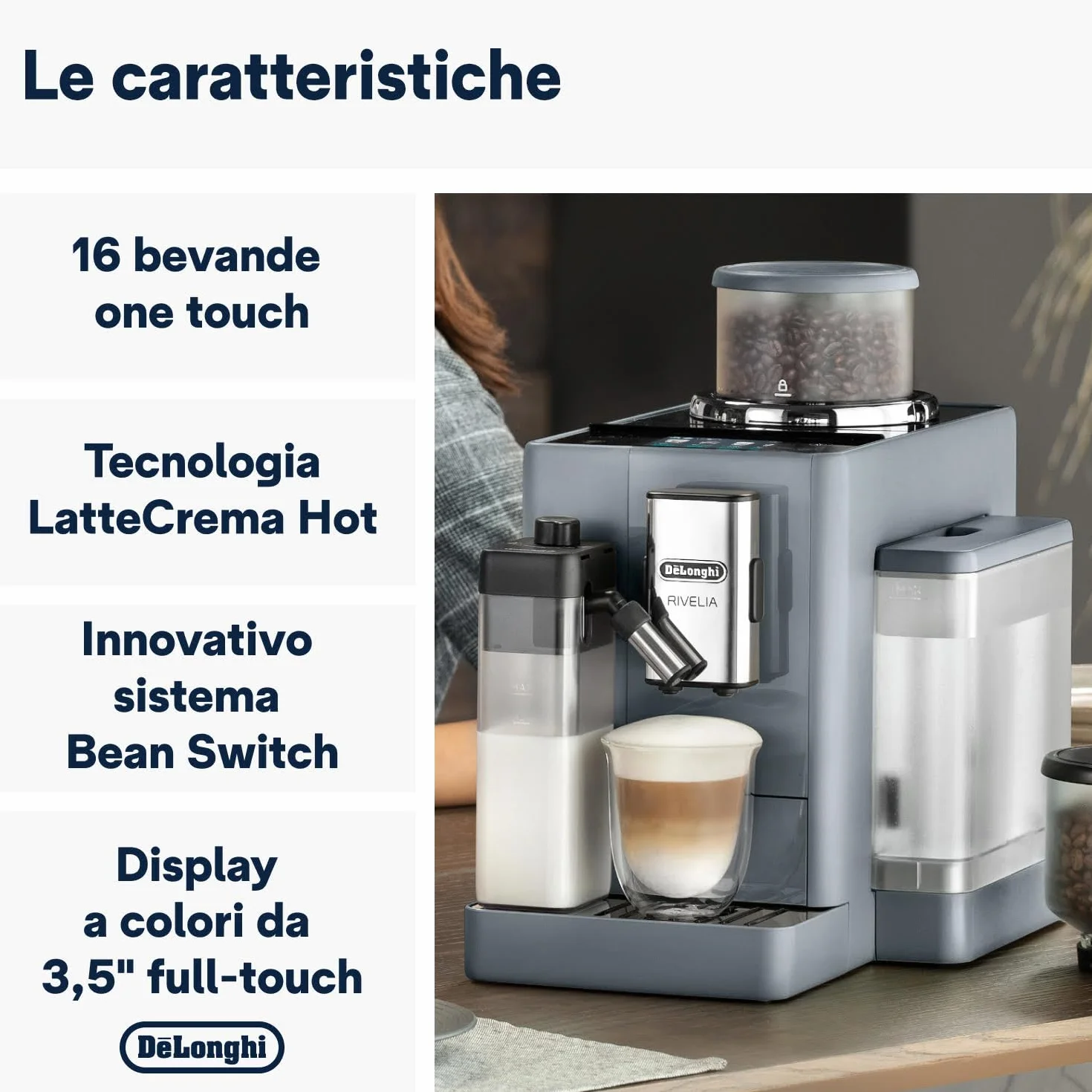 De'Longhi Rivelia EXAM440.55.G automatyczny ekspres do kawy