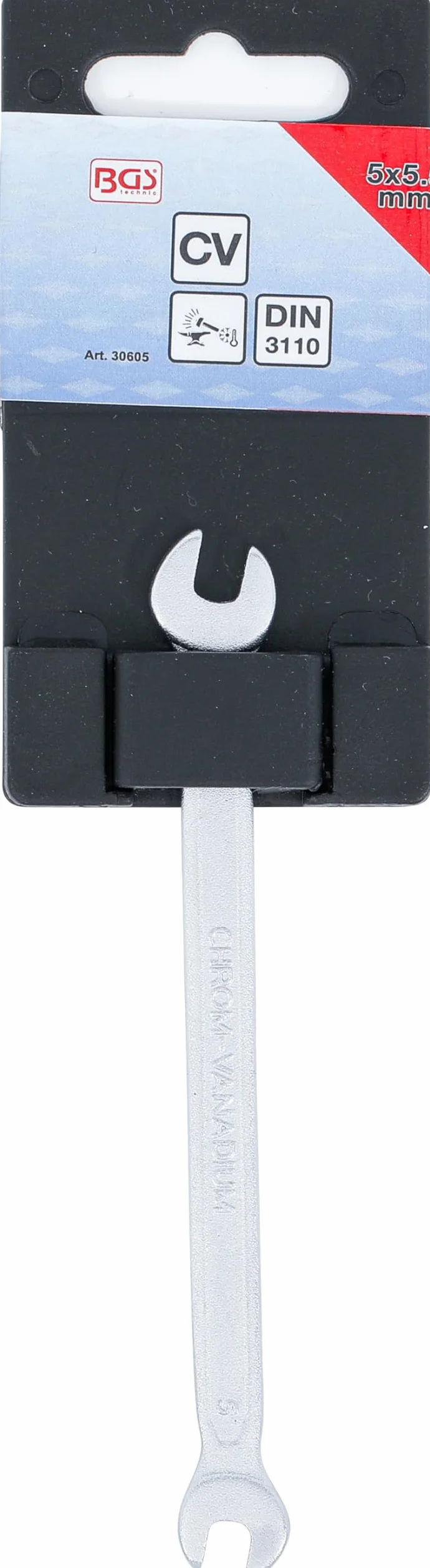 BGS 30605 | Klucz płaski dwustronny | 5 x 5,5 mm