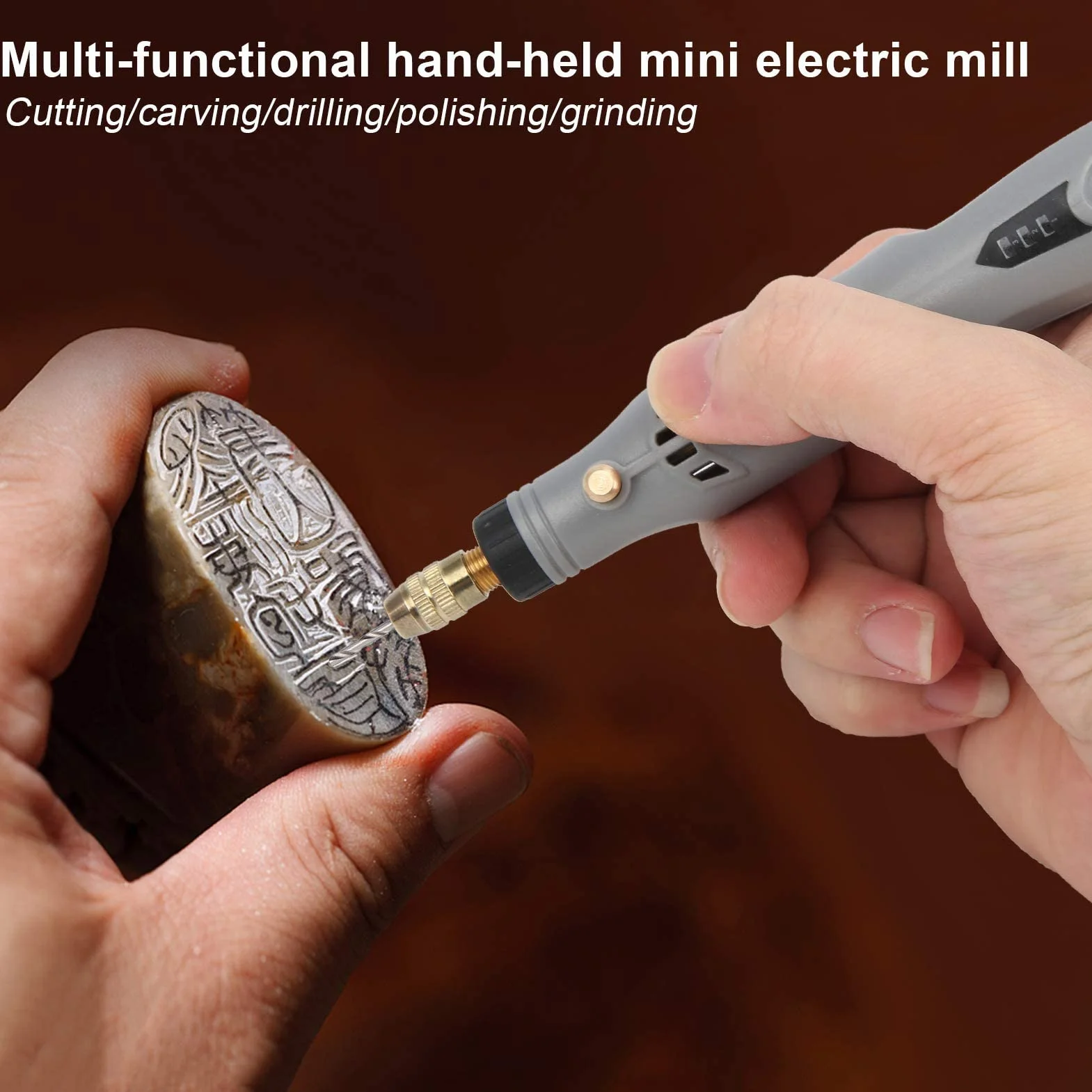 Eujgoov 12W 15000r/min szlifierka elektryczna DIY USB 3.7V Mini grawerowanie pióro do rzeźbienia w drewnie do rzeźbienia w drewnie polerowanie