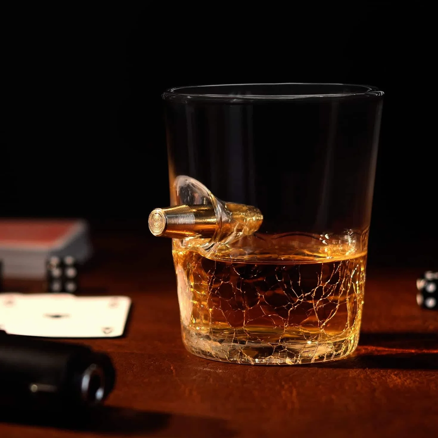 CKB LTD Kubek Spirit Shot Glass 300 ml Szklanka z kulką do whisky bourbon brandy